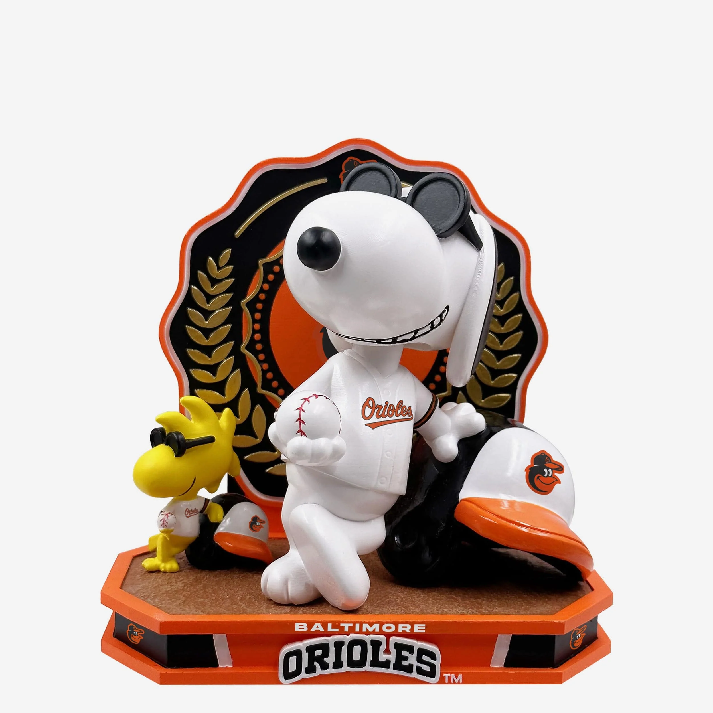Baltimore Orioles Snoopy & Woodstock Joe Cool Peanuts Dual Bobblehead