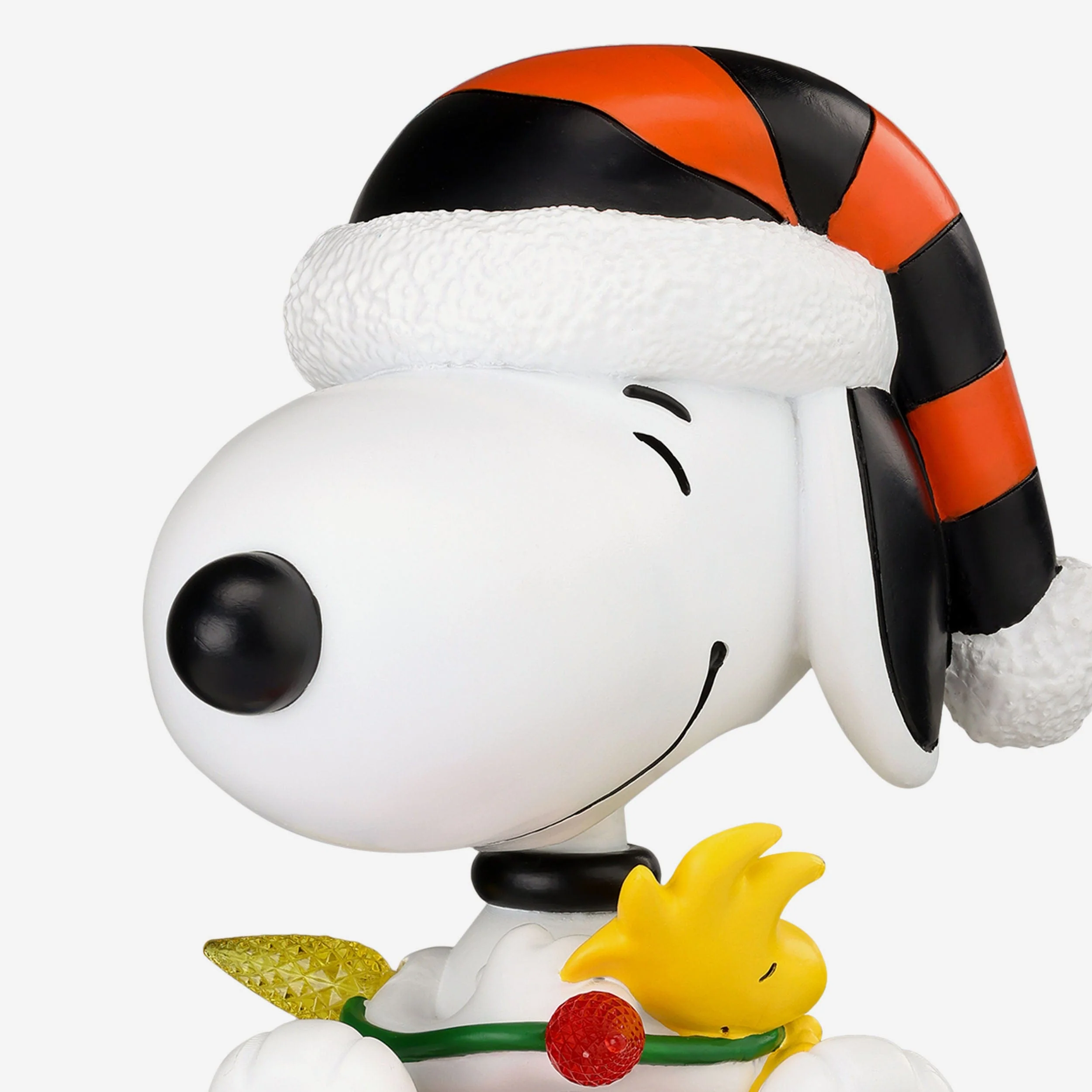 Baltimore Orioles Snoopy & Woodstock Peanuts Christmas Light Up Bobblehead - Image 3