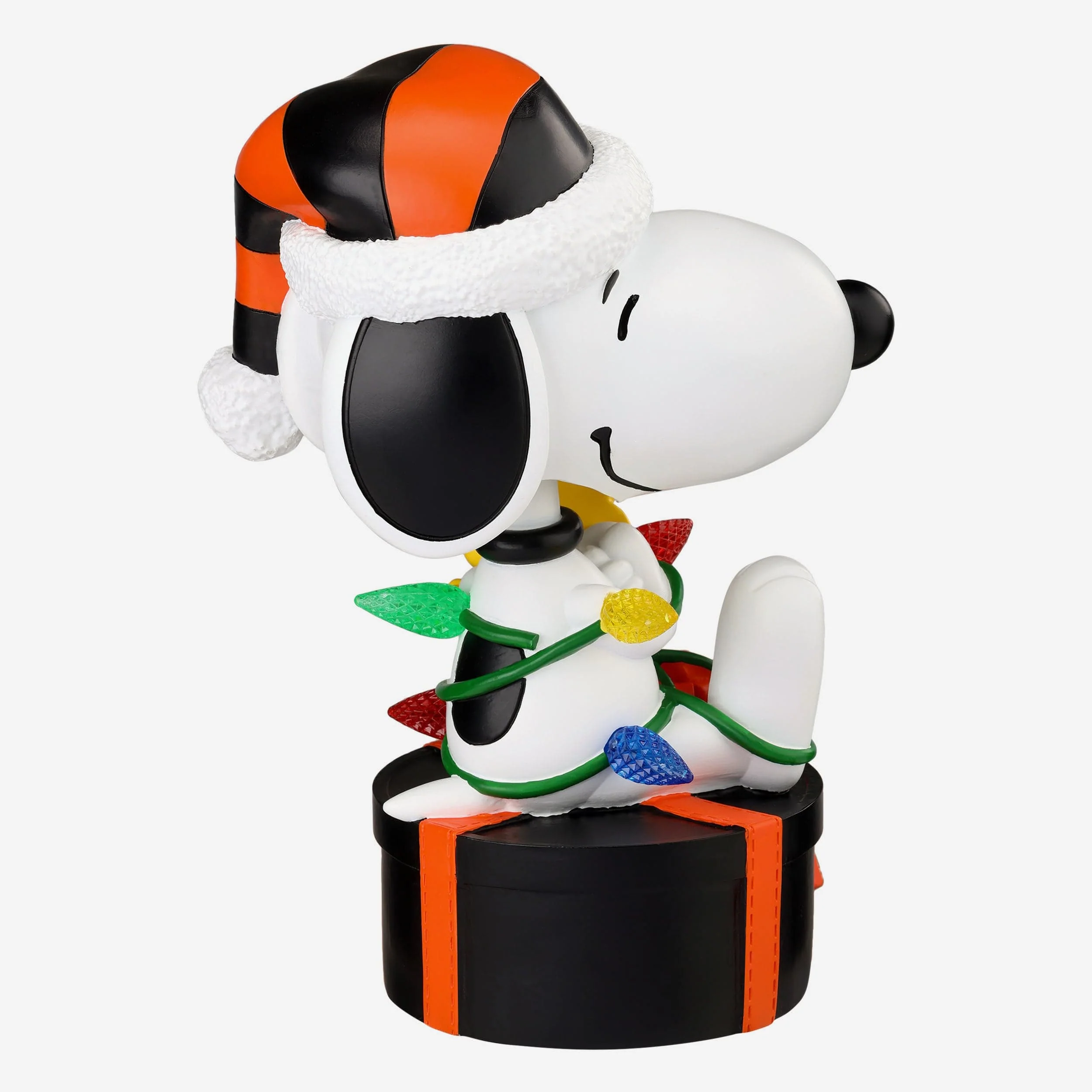 Baltimore Orioles Snoopy & Woodstock Peanuts Christmas Light Up Bobblehead - Image 6
