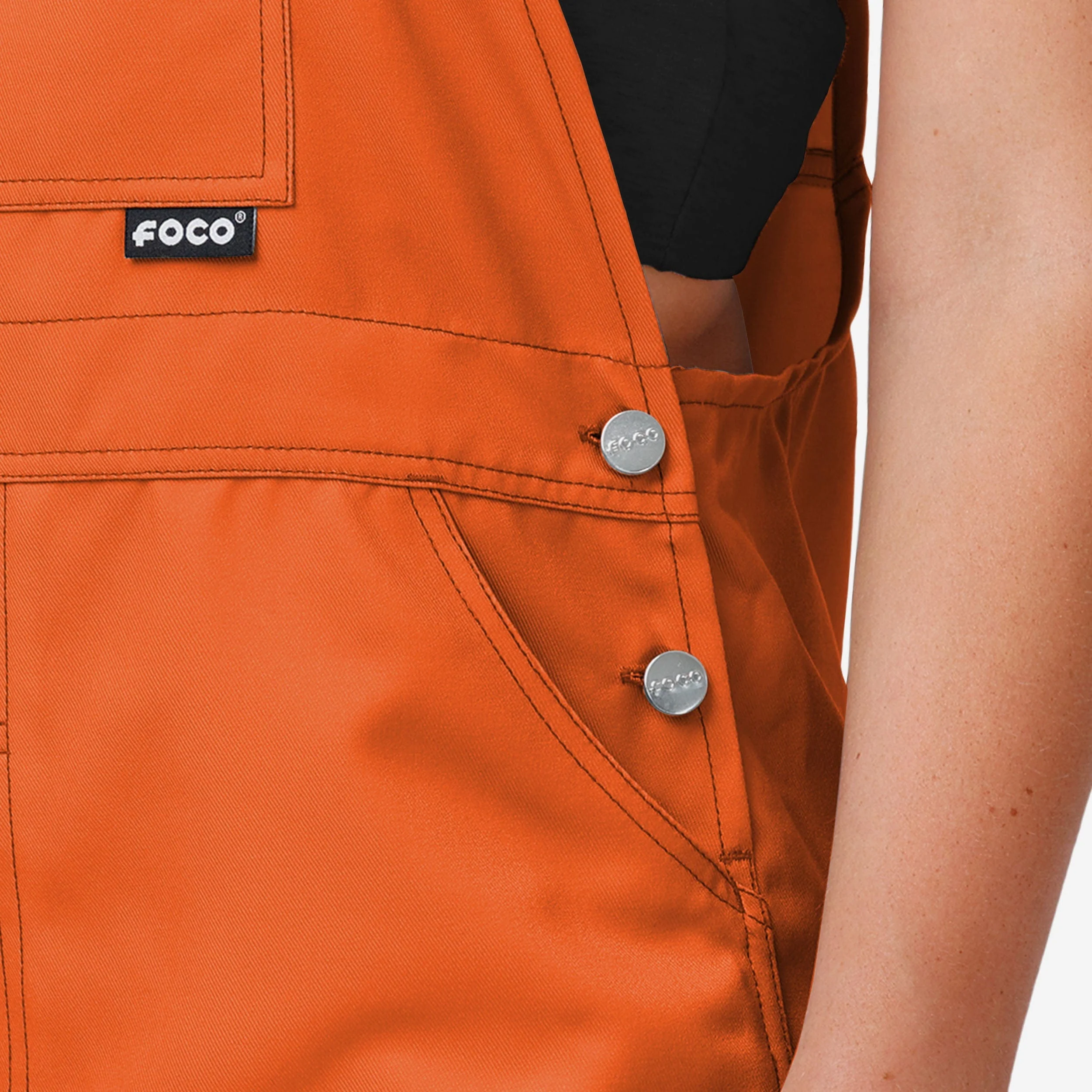 Baltimore Orioles Womens Big Logo Bib Overalls - Image 5