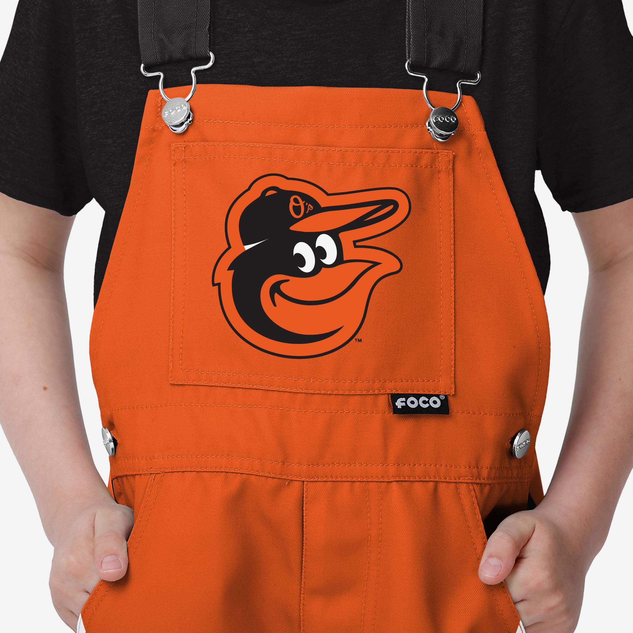 Baltimore Orioles Youth Team Stripe Bib Overalls - Image 3