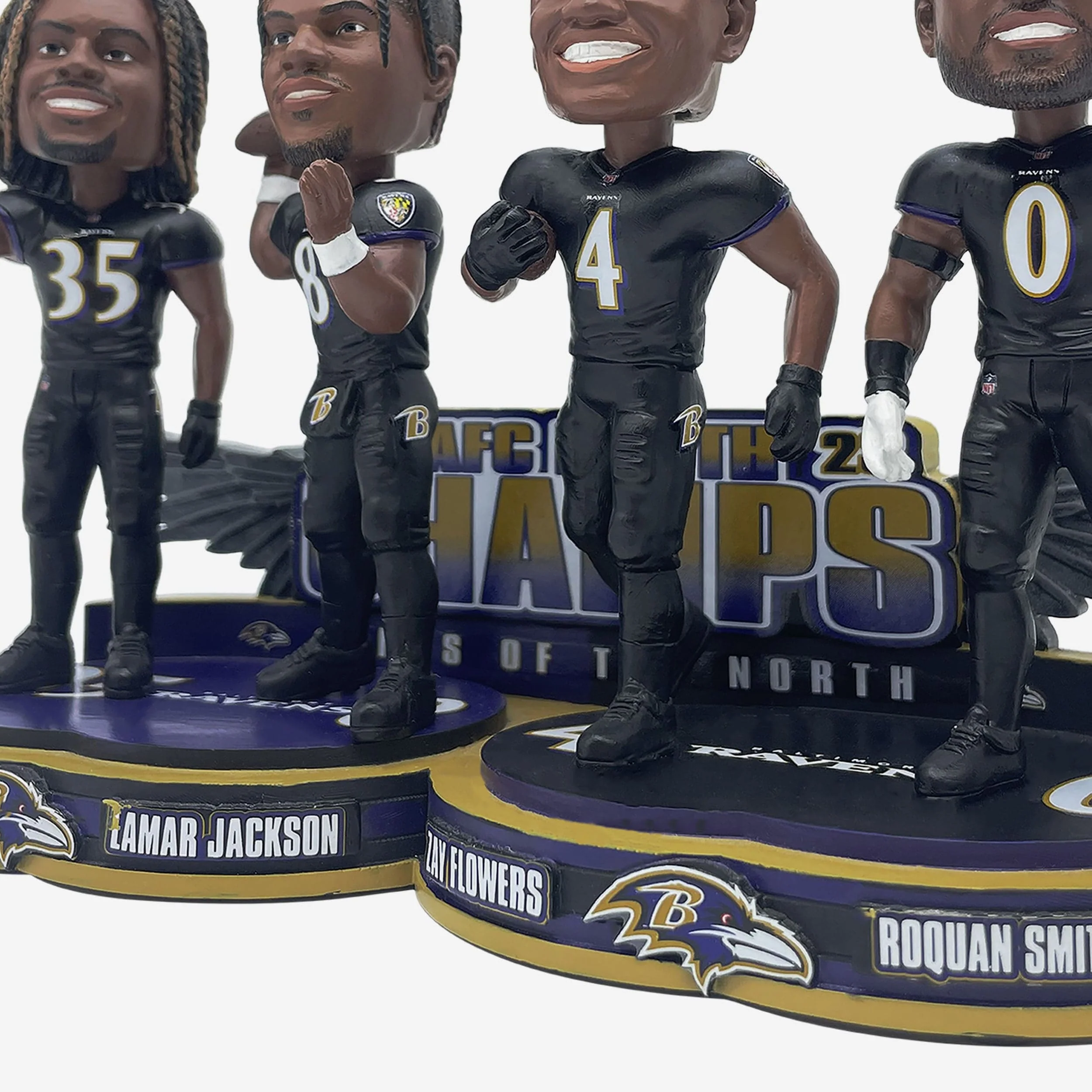 Baltimore Ravens 2023 AFC North Division Champions Mini Bobblehead Scene - Image 4