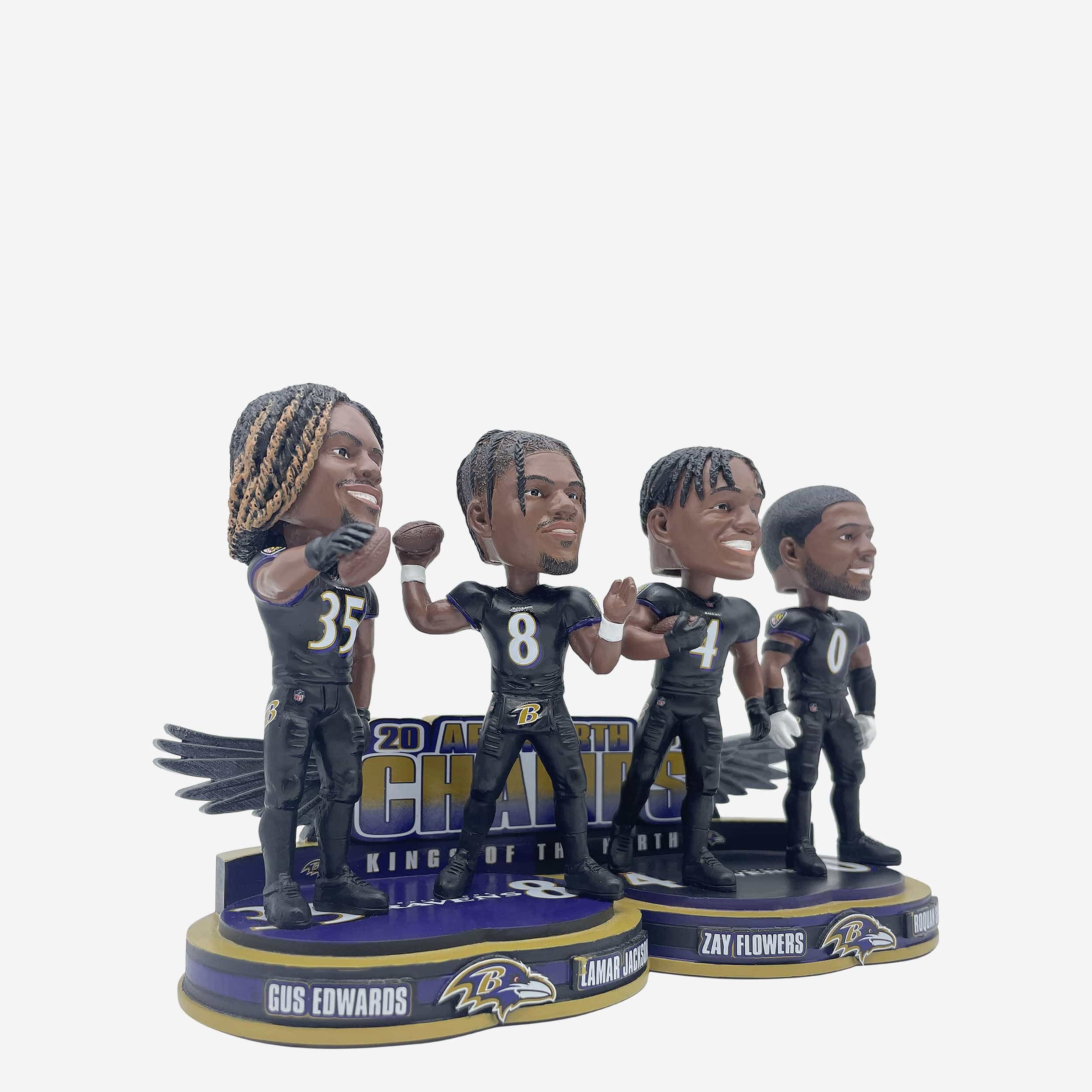 Baltimore Ravens 2023 AFC North Division Champions Mini Bobblehead Scene - Image 5