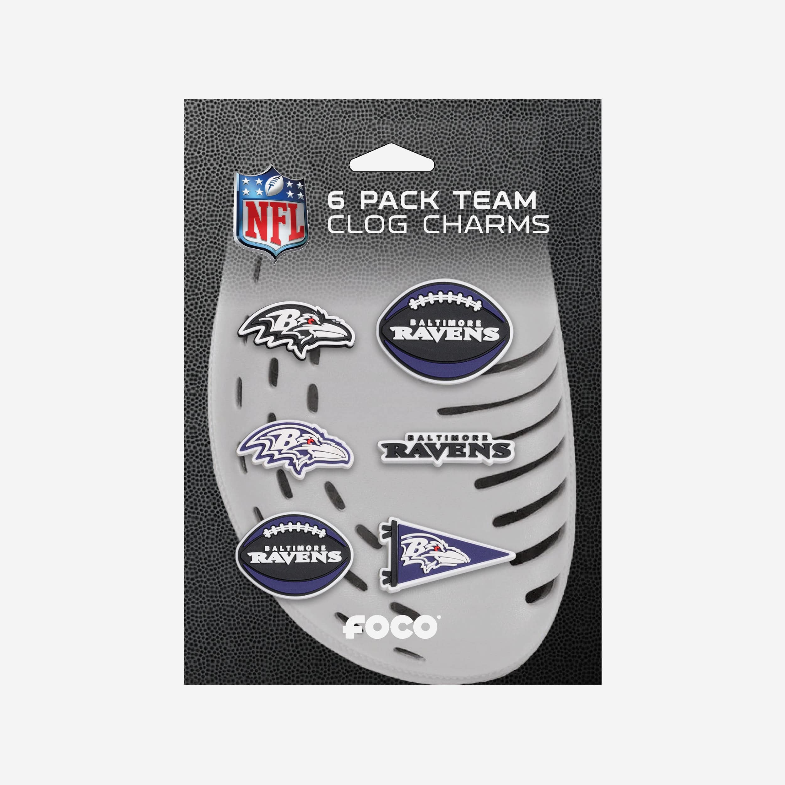 Baltimore Ravens 6 Pack Team Clog Charms - Image 5
