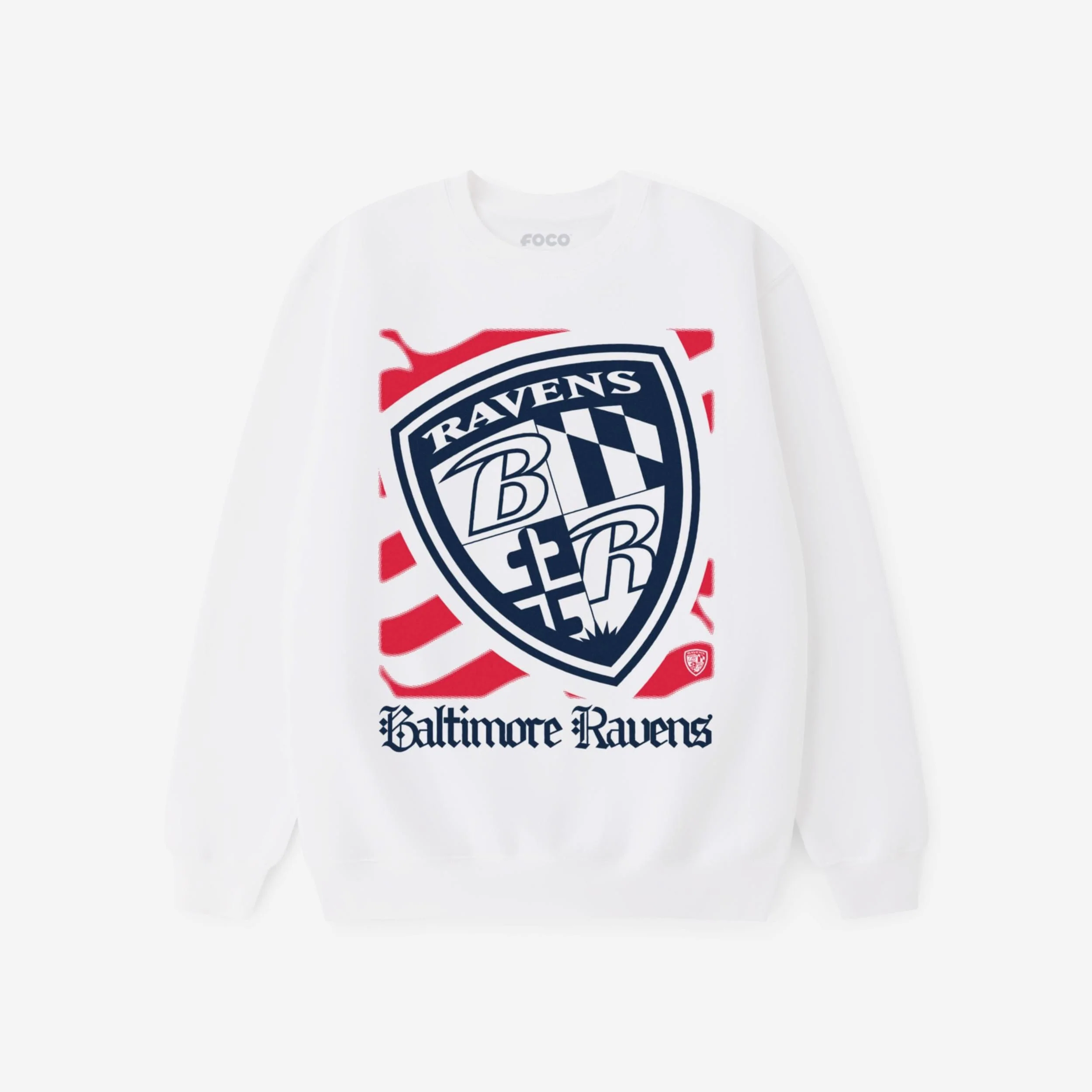 Baltimore Ravens American Heritage Wordmark Crew Neck Sweatshirt