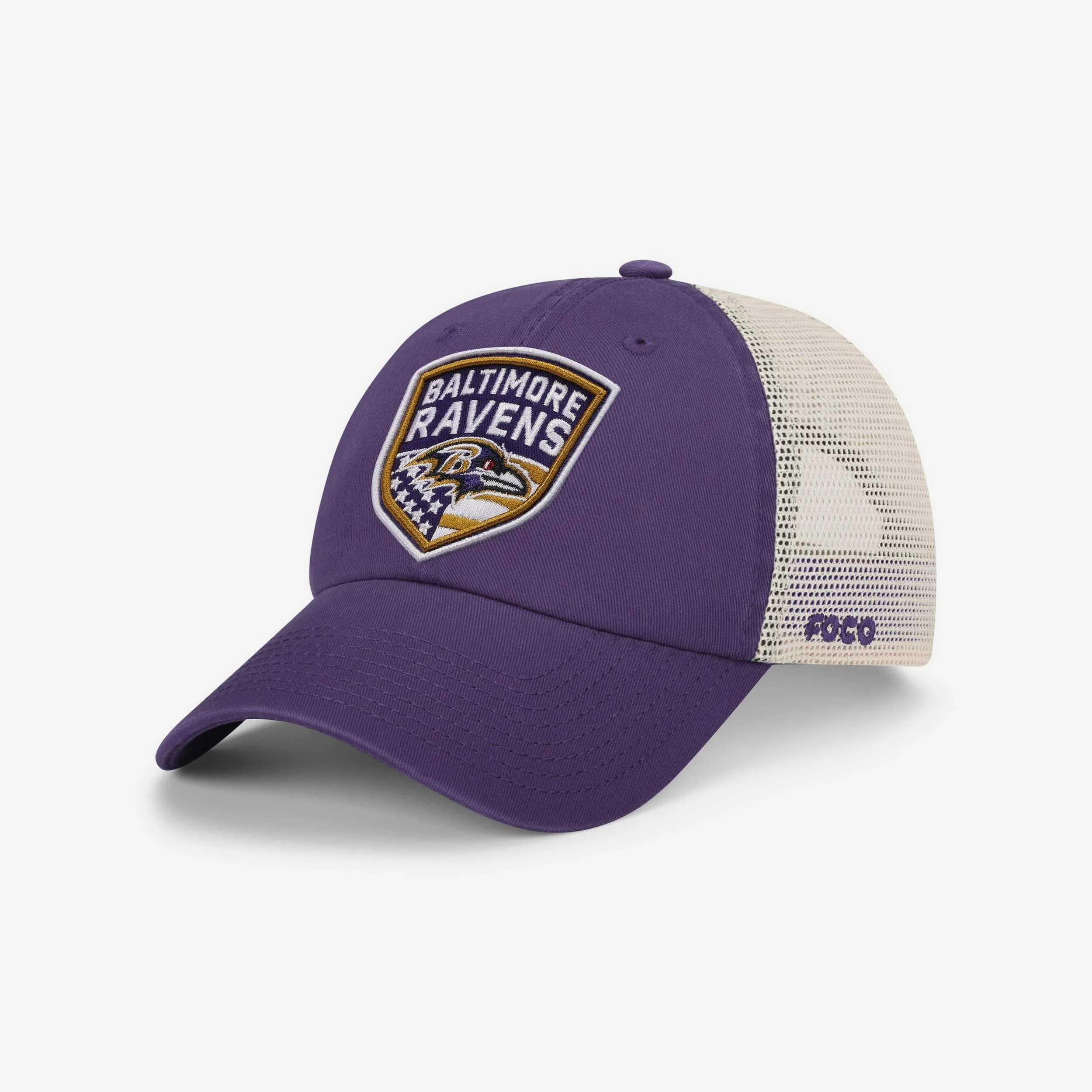 Baltimore Ravens Americana Patch Casual Trucker Cap