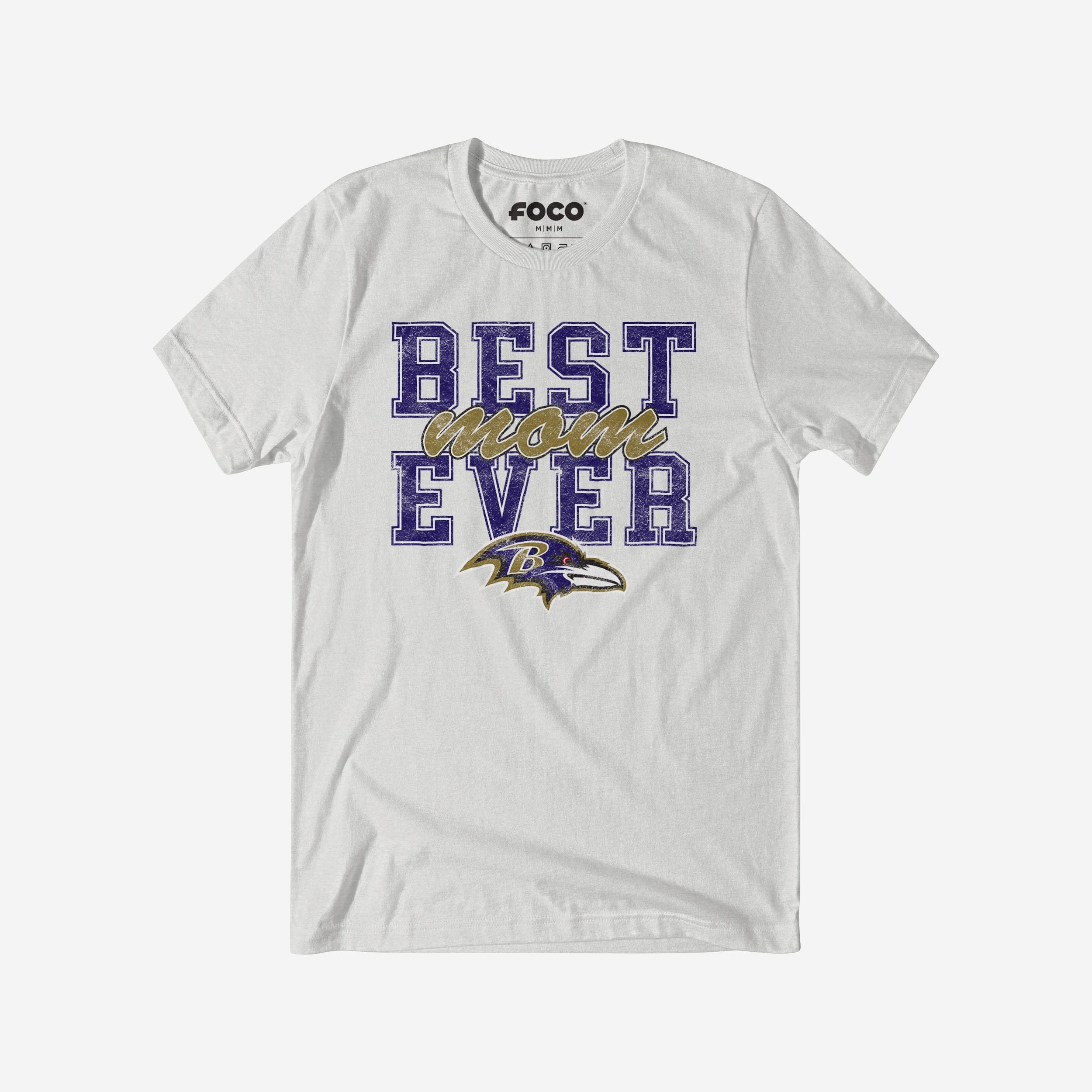 Baltimore Ravens Best Mom Ever Stacked T-Shirt