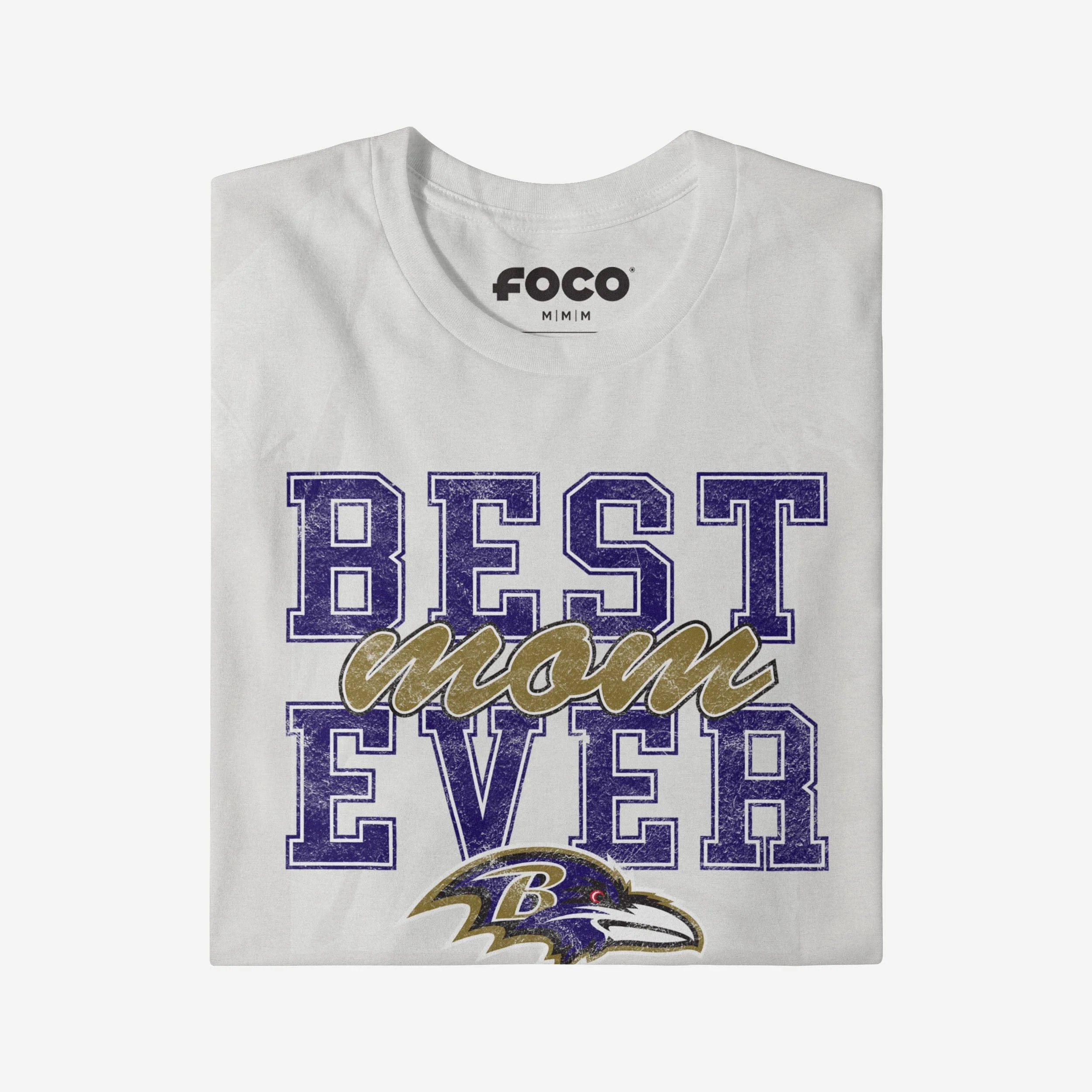 Baltimore Ravens Best Mom Ever Stacked T-Shirt - Image 3