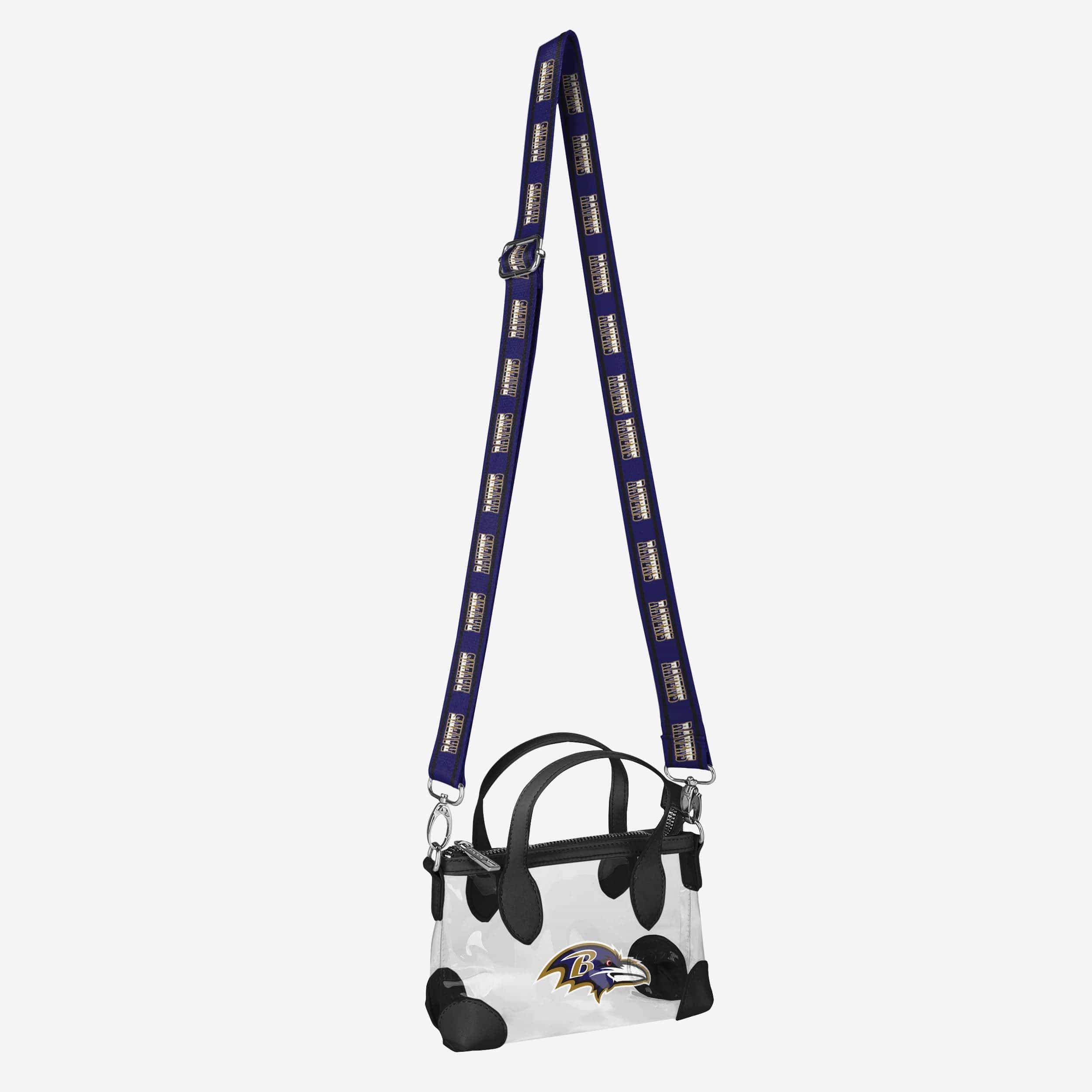 Baltimore Ravens Big Logo Clear Crossbody Mini Purse - Image 3