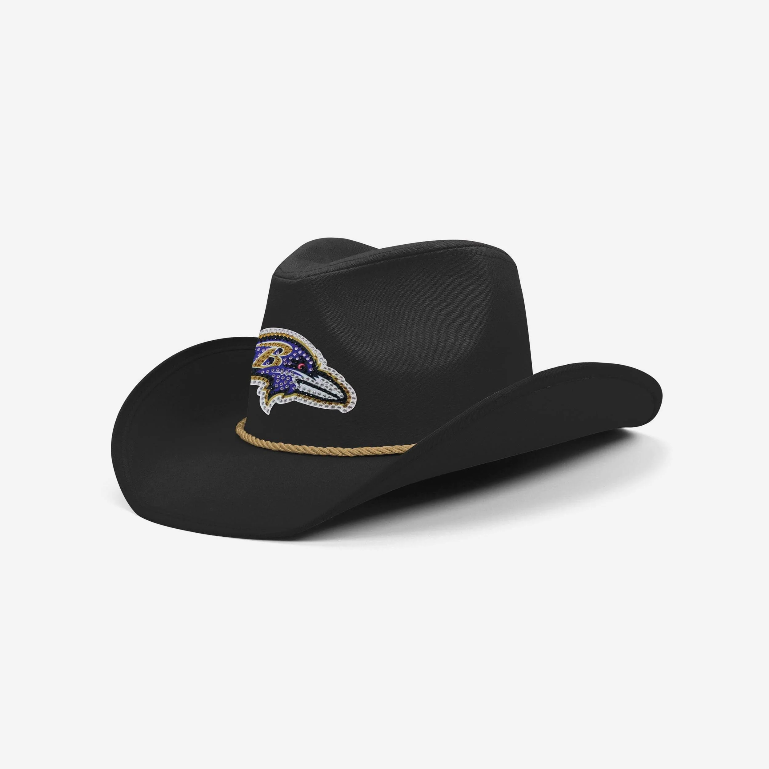 Baltimore Ravens Black Rhinestone Logo Cowboy Hat