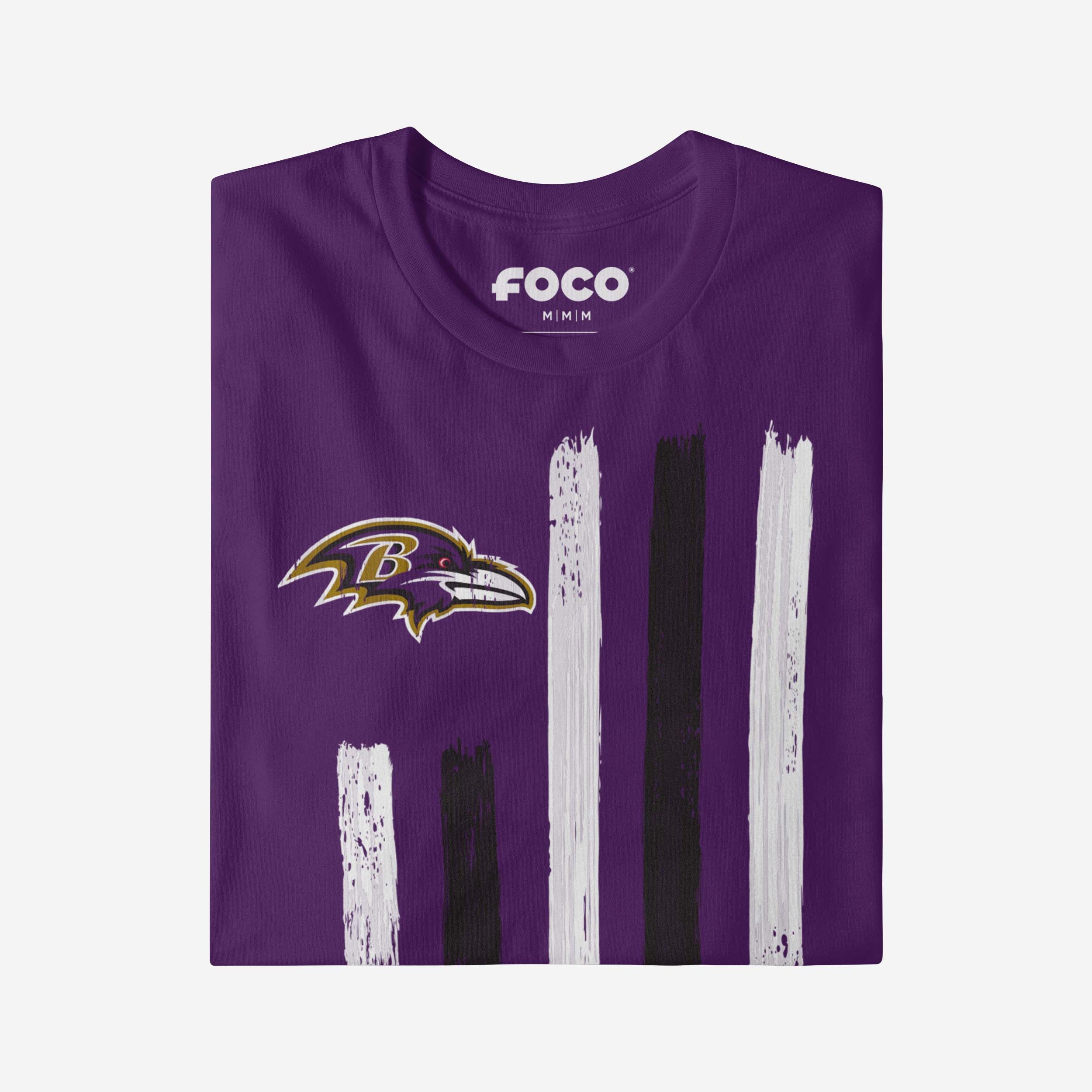 Baltimore Ravens Brushstroke Flag T-Shirt - Image 4