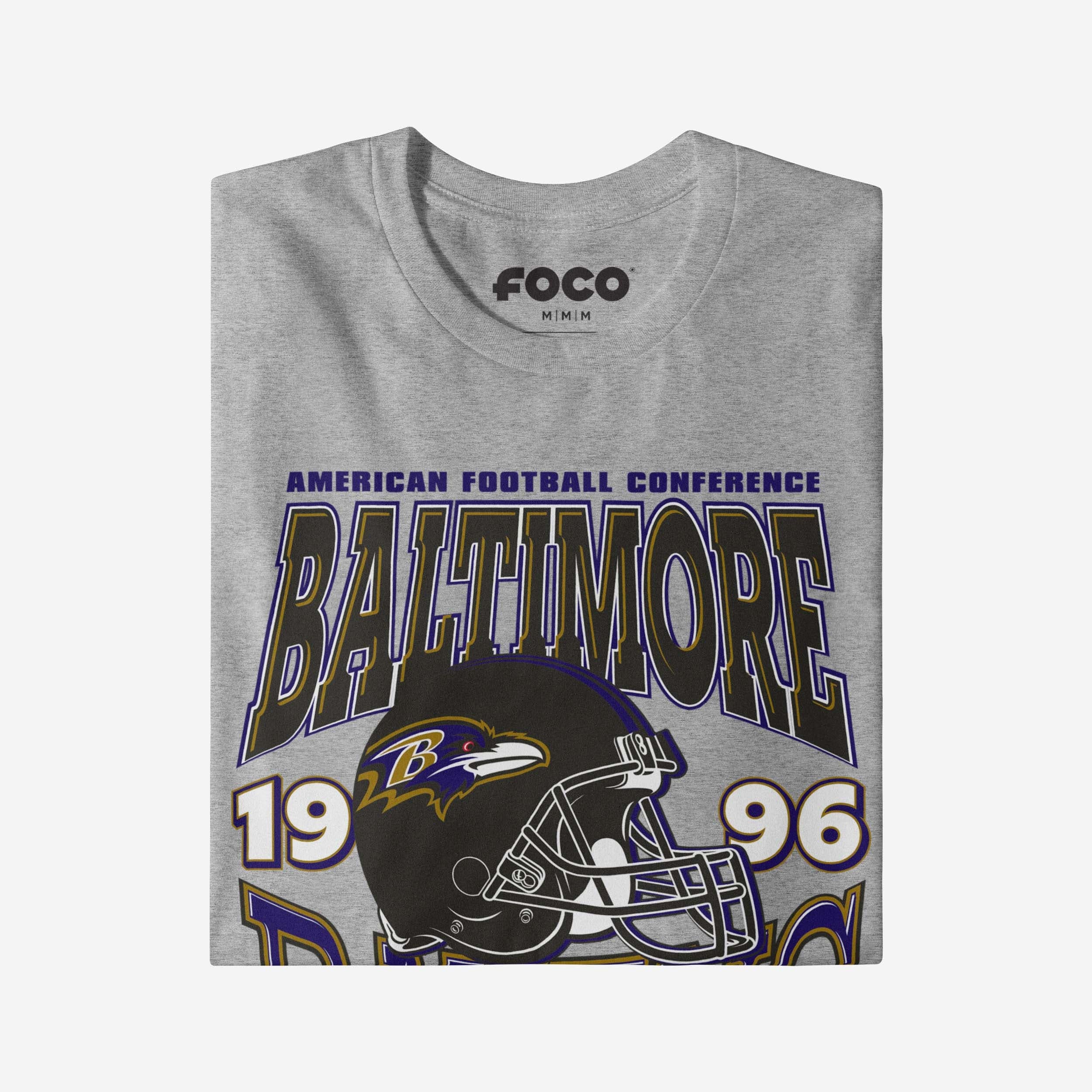 Baltimore Ravens Classic Team Helmet Long Sleeve T-Shirt - Image 3