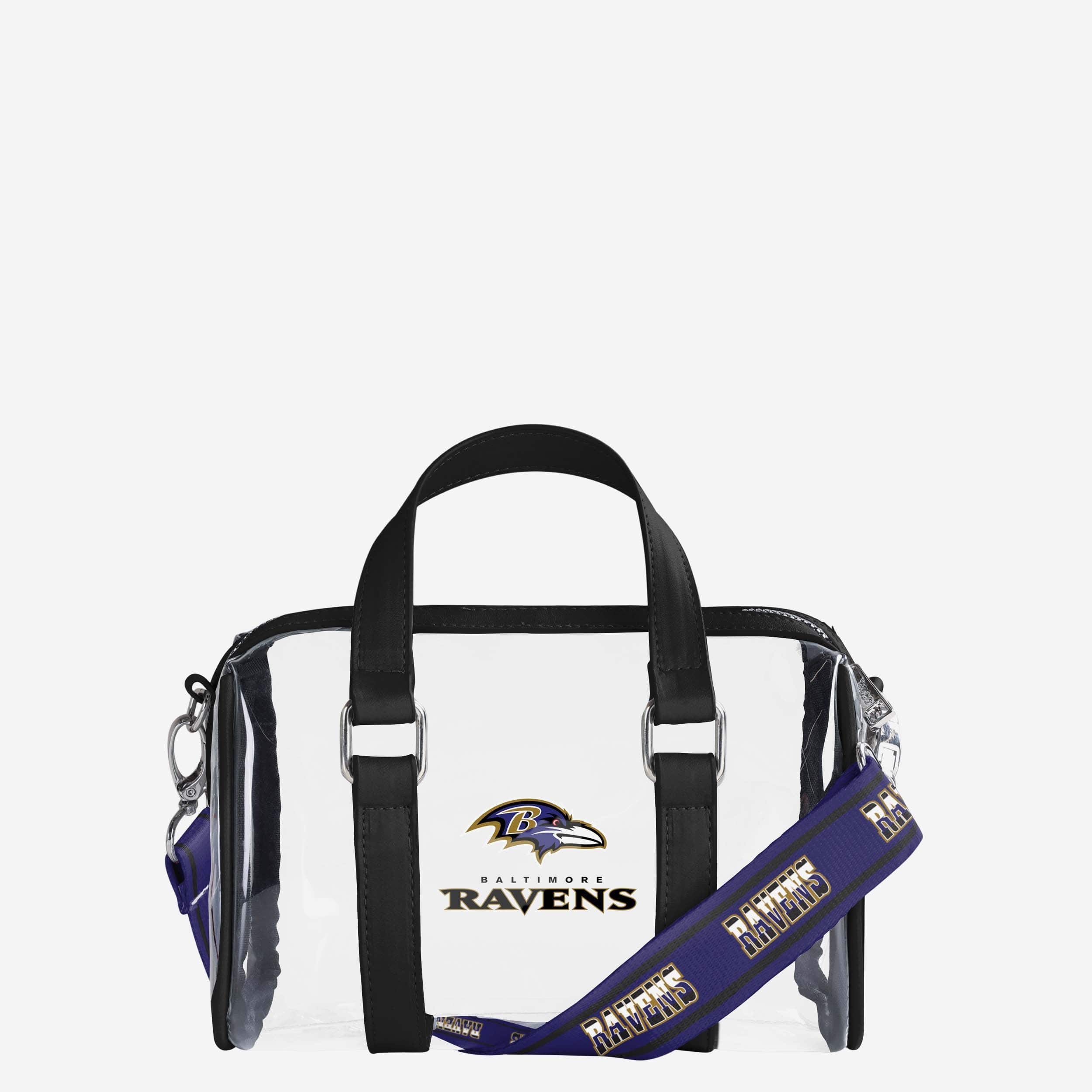 Baltimore Ravens Clear Barrel Bag