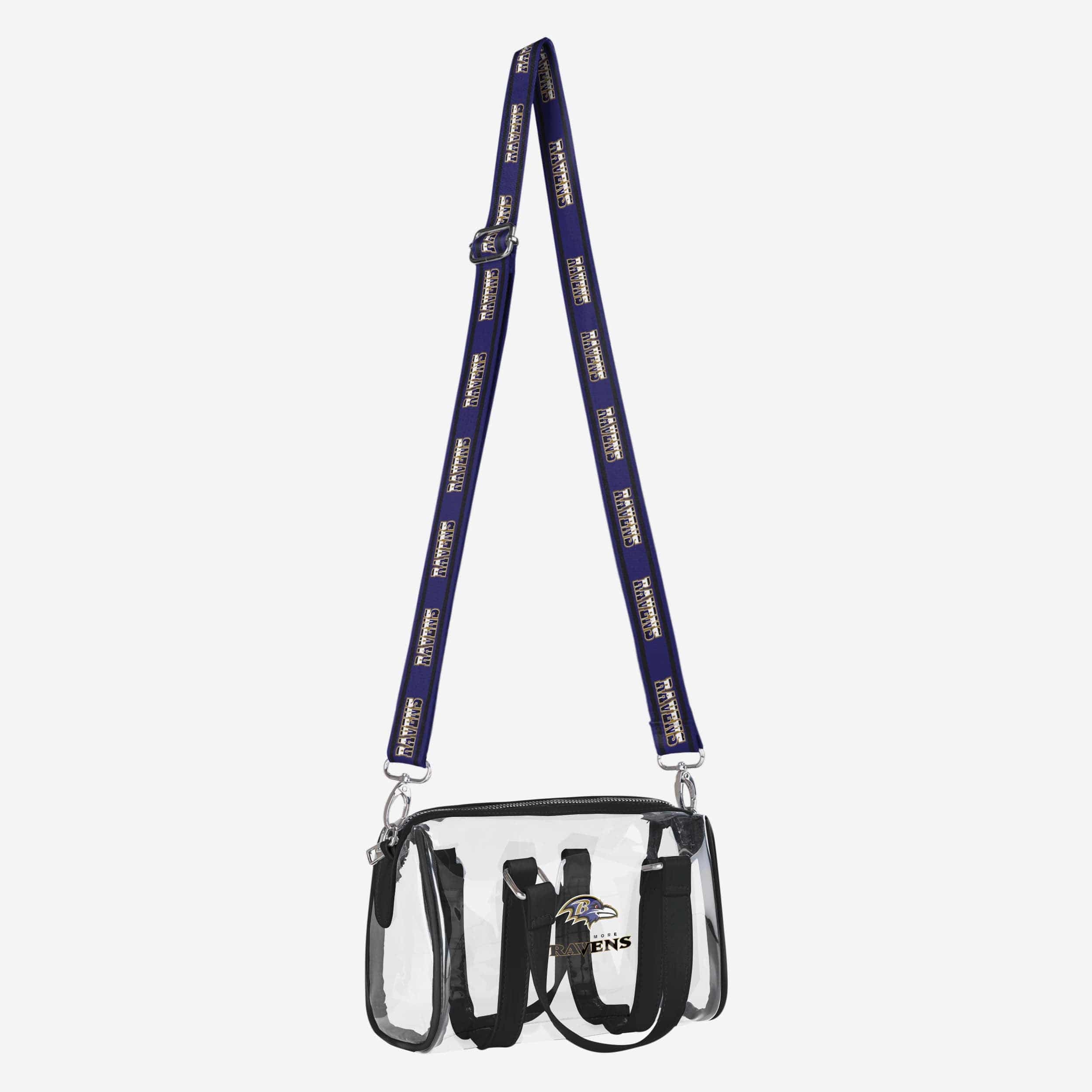 Baltimore Ravens Clear Barrel Bag - Image 2
