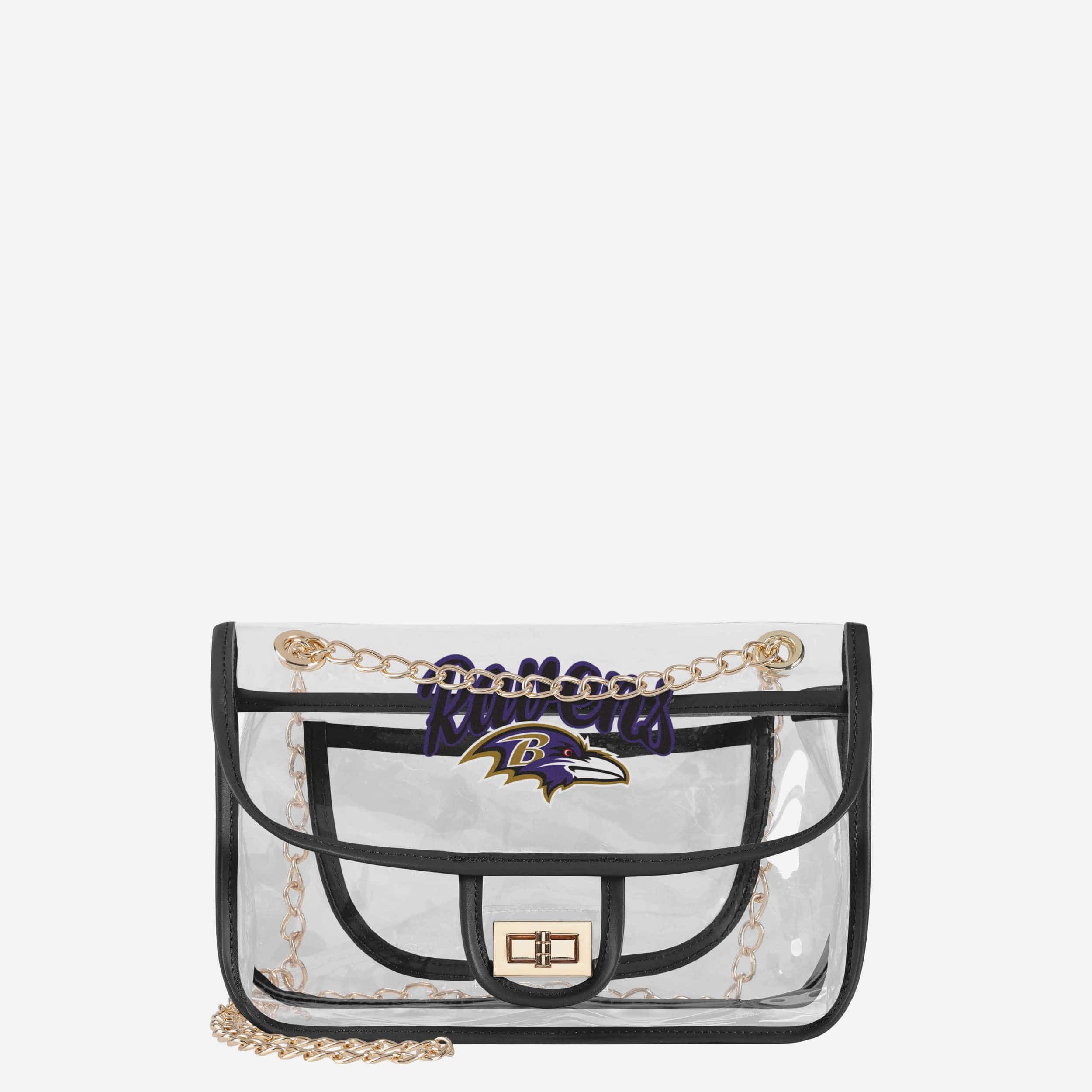 Baltimore Ravens Clear Crossbody Chain Bag