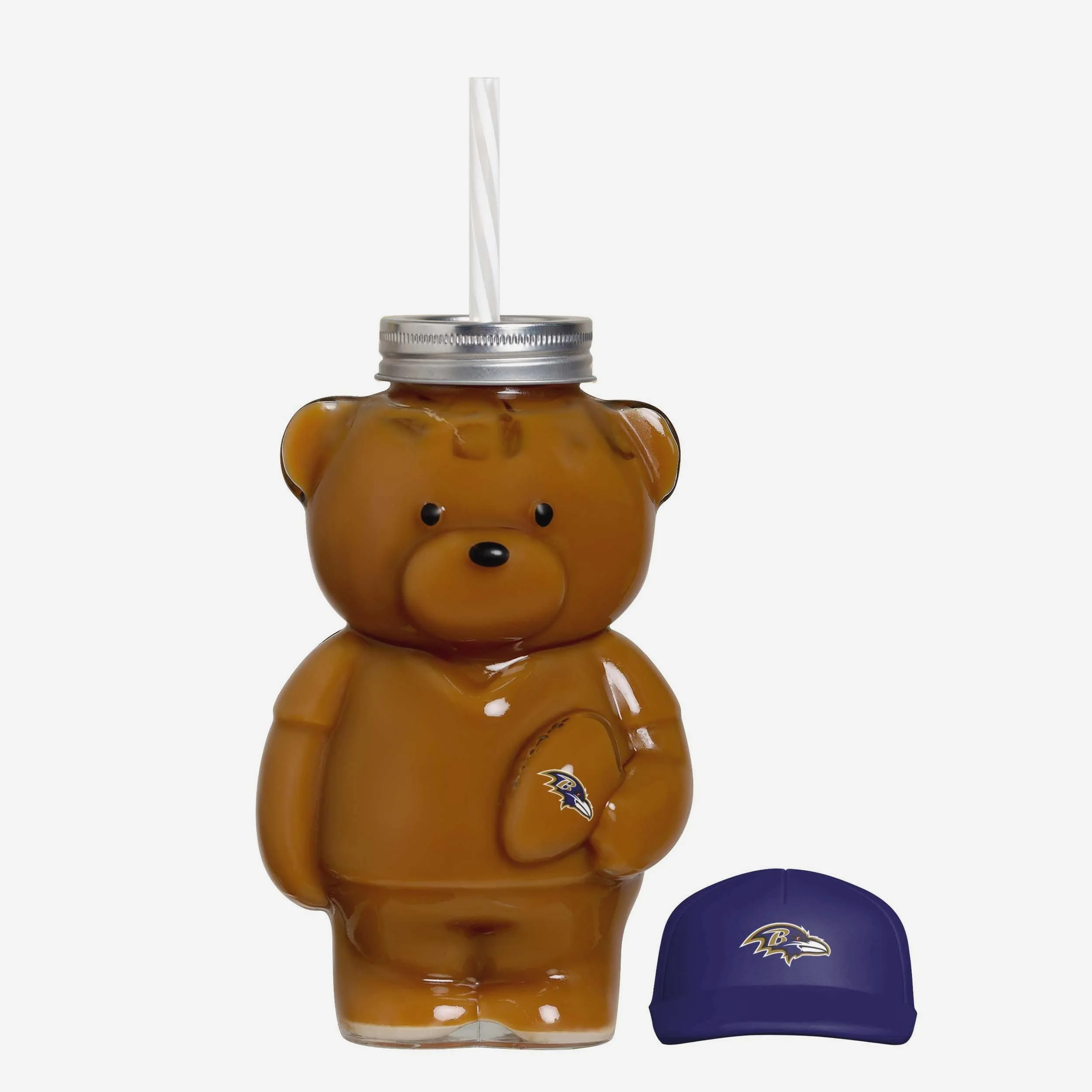 Baltimore Ravens Glass Bear Tumbler - Image 3