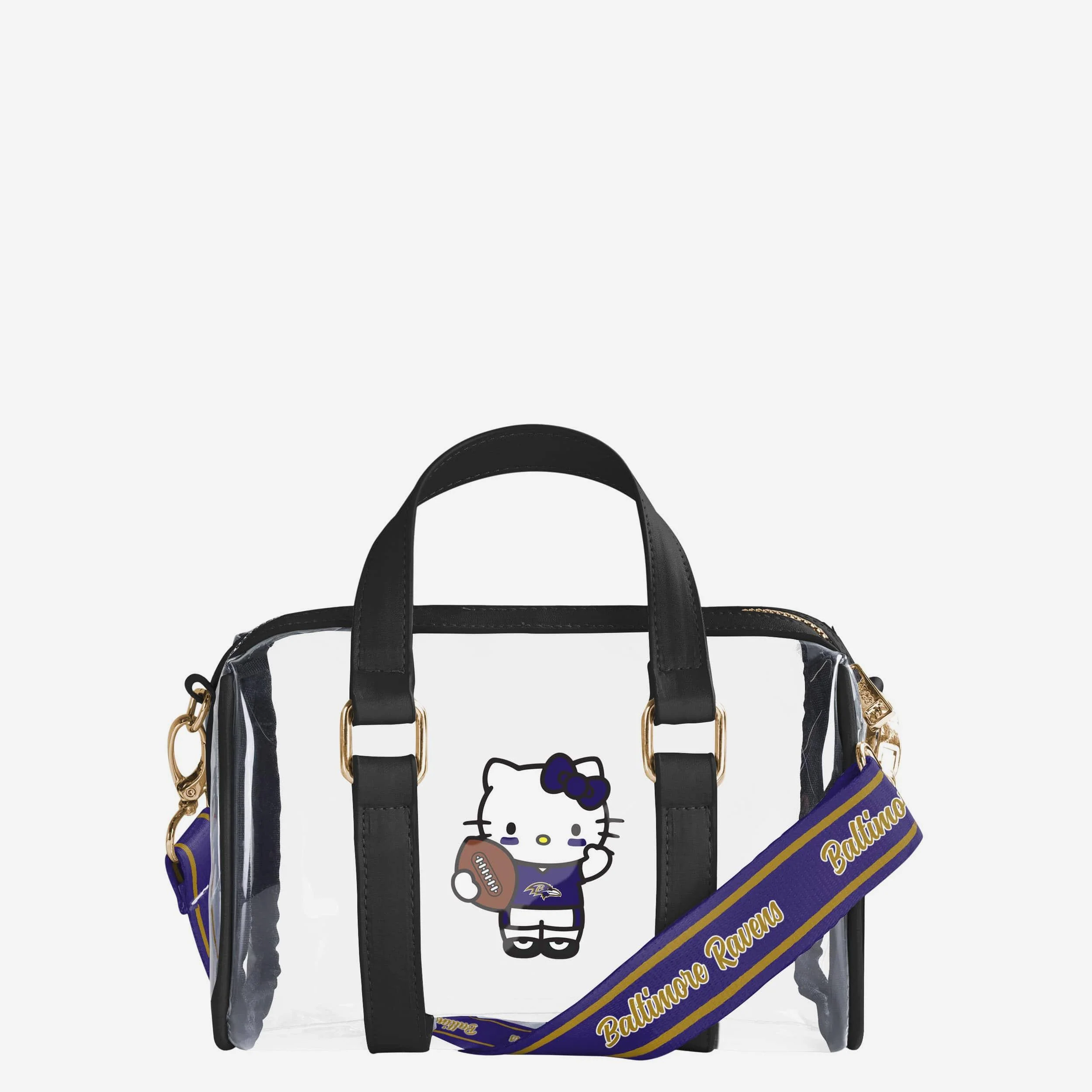 Baltimore Ravens Hello Kitty® Clear Barrel Bag