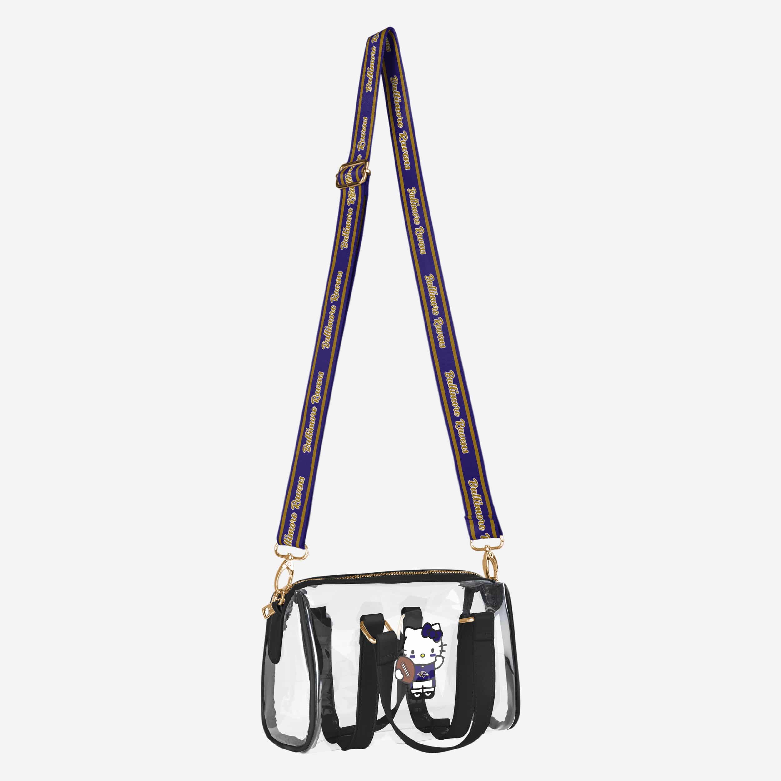 Baltimore Ravens Hello Kitty® Clear Barrel Bag - Image 2
