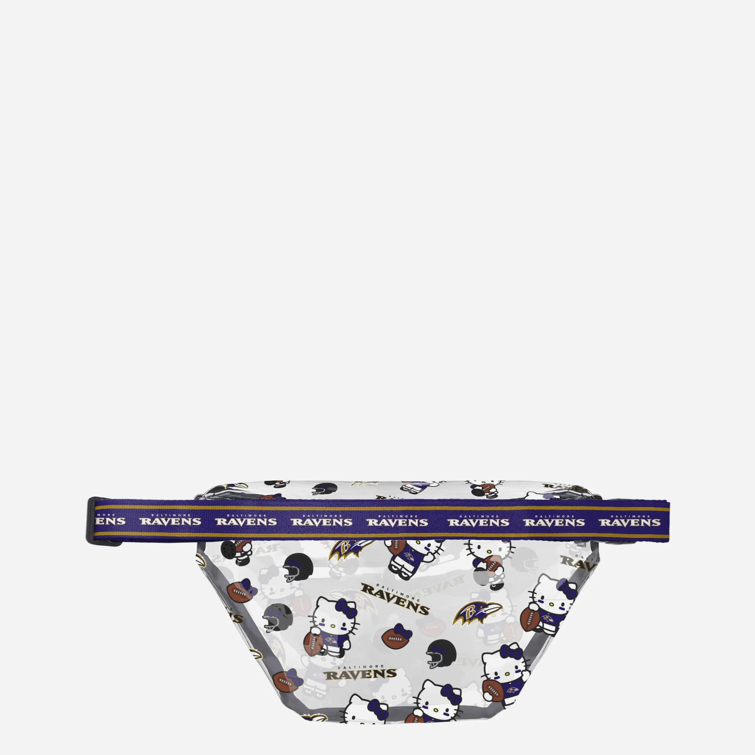Baltimore Ravens Hello Kitty® Clear Fanny Pack - Image 2