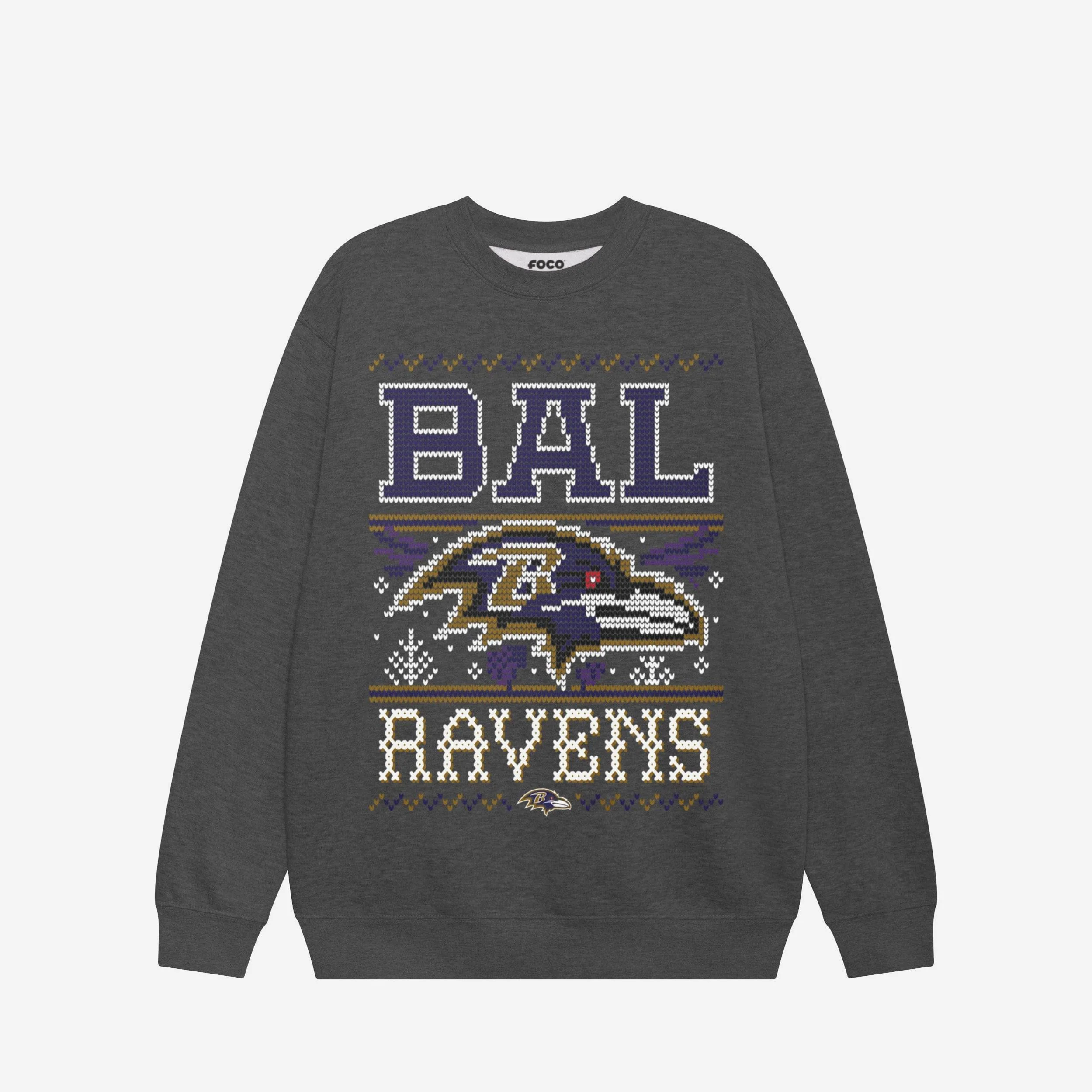 Baltimore Ravens Holiday Crew Neck Sweatshirt