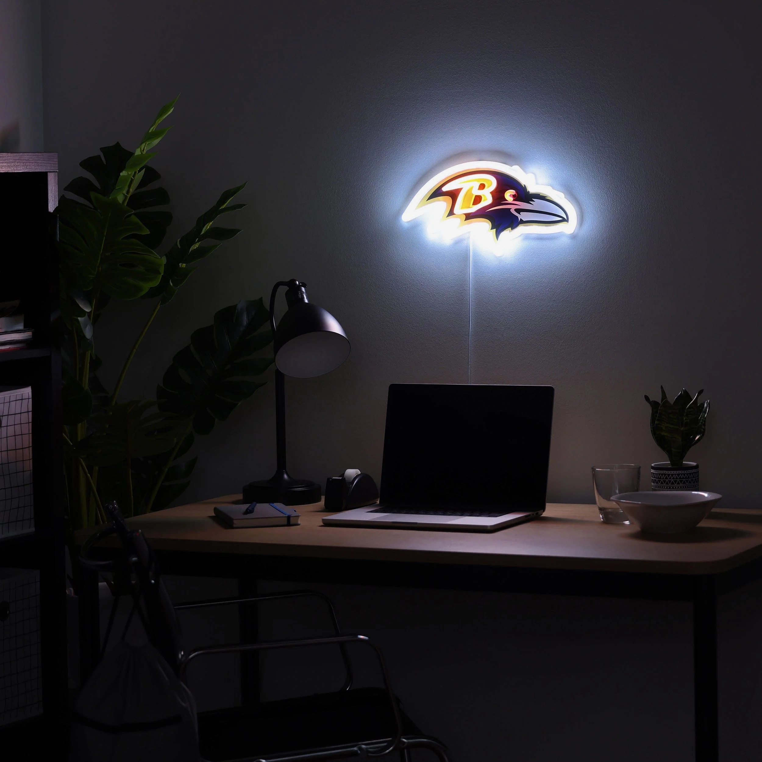 Baltimore Ravens LED Neon Light Up Team Logo Sign - Image 3