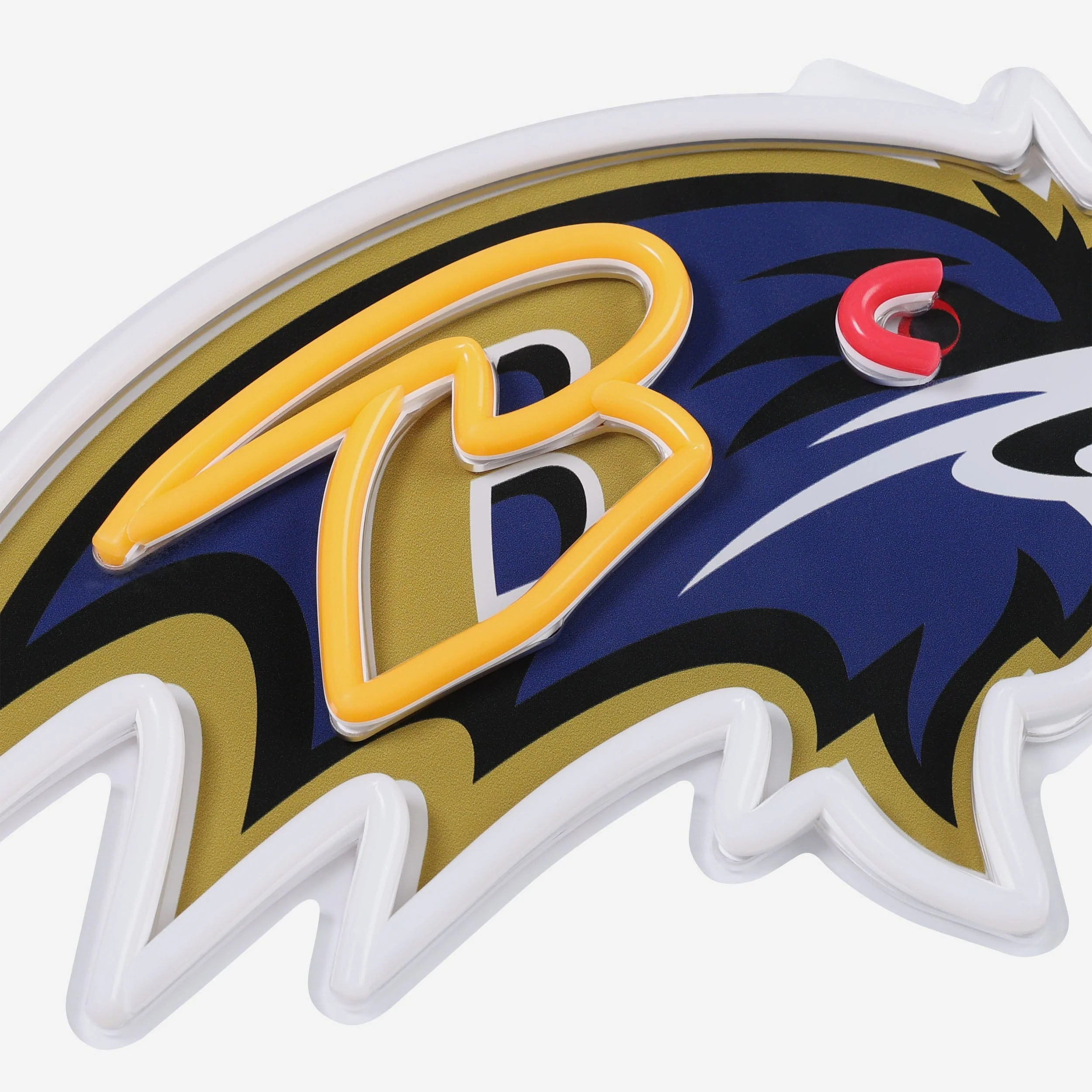 Baltimore Ravens LED Neon Light Up Team Logo Sign - Image 4