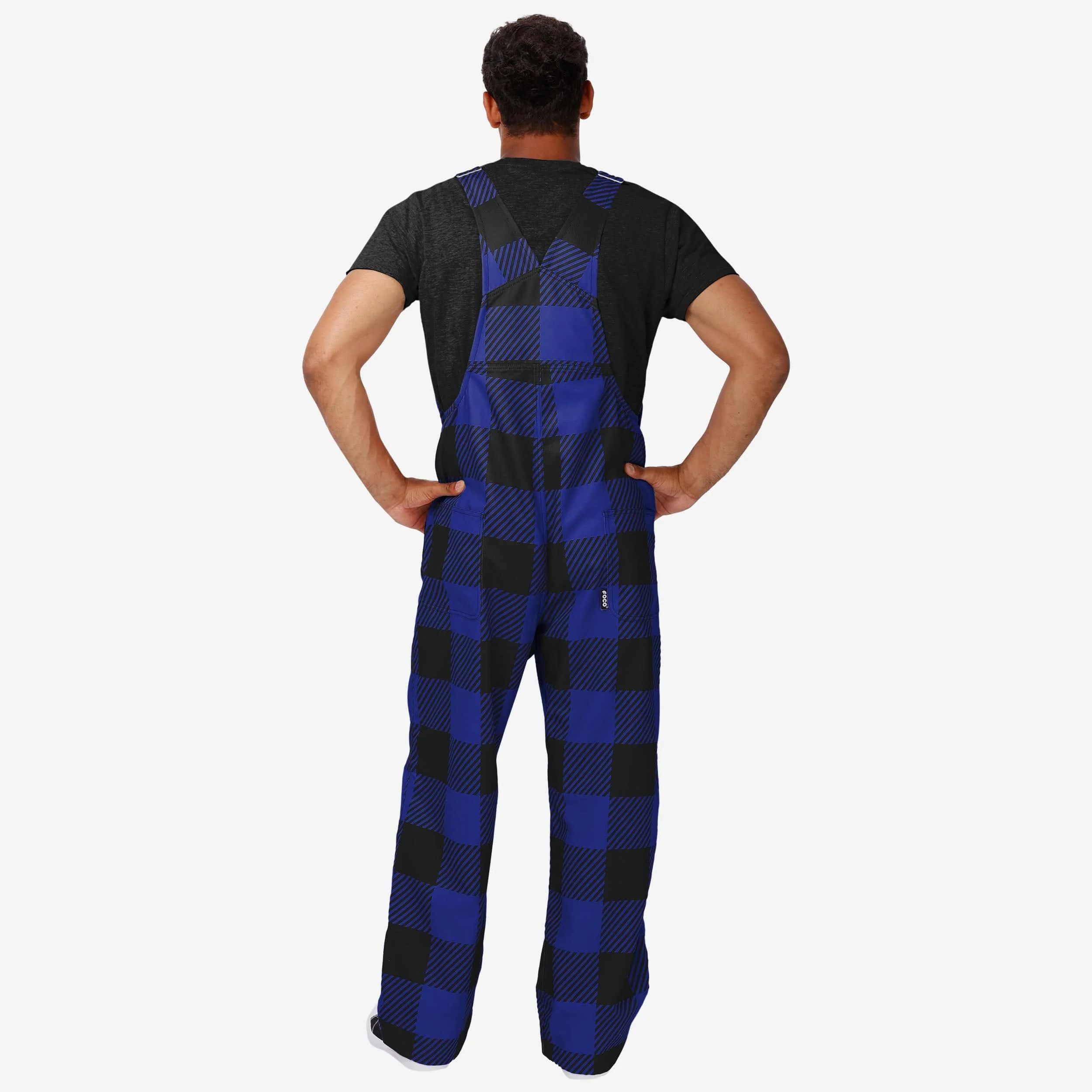 Baltimore Ravens Mens Plaid Bib Overalls - Image 2
