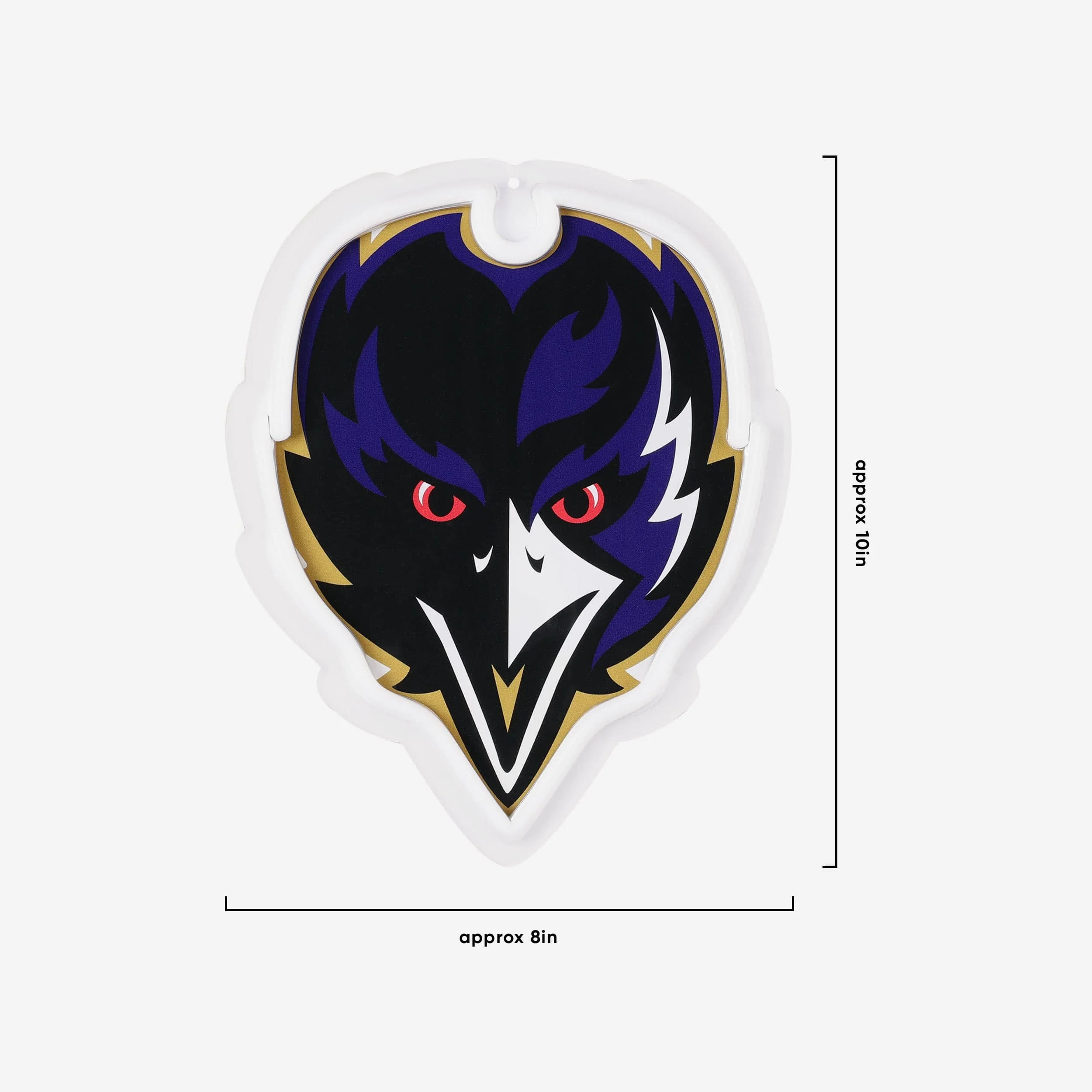 Baltimore Ravens Neon Light Up Big Logo Chain - Image 5