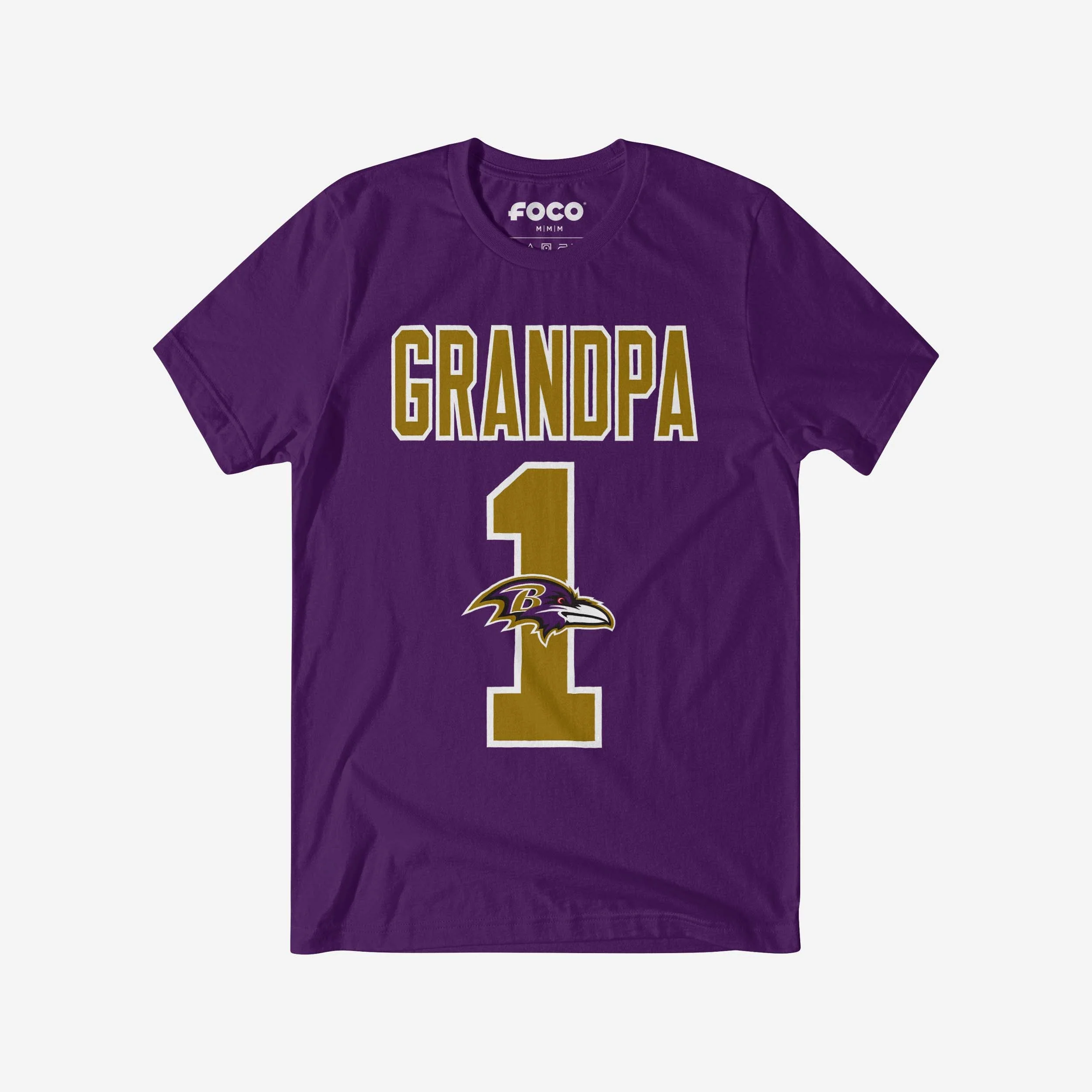 Baltimore Ravens Number 1 Grandpa T-Shirt