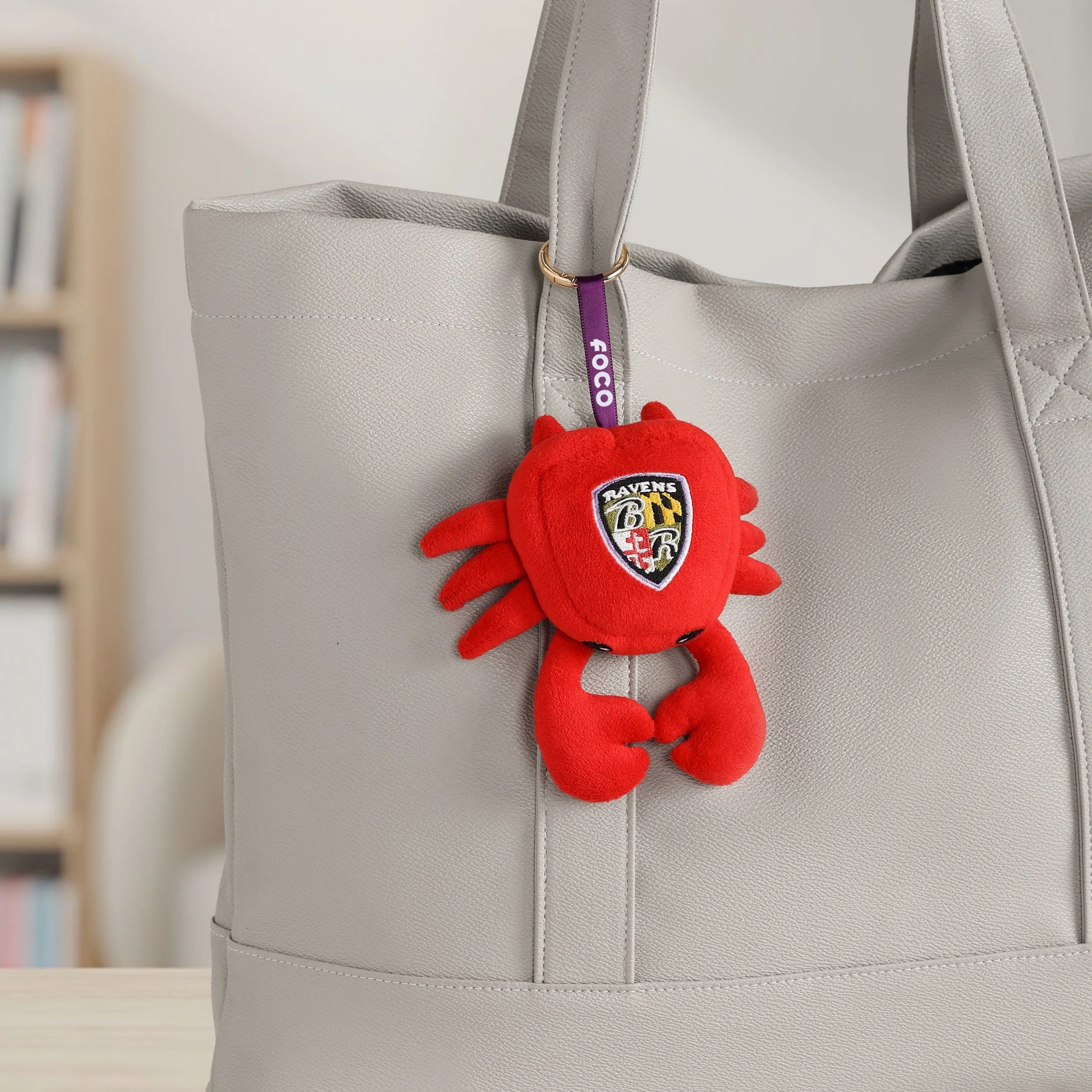 Baltimore Ravens Plush Food Bag Charm Keychain - Image 2