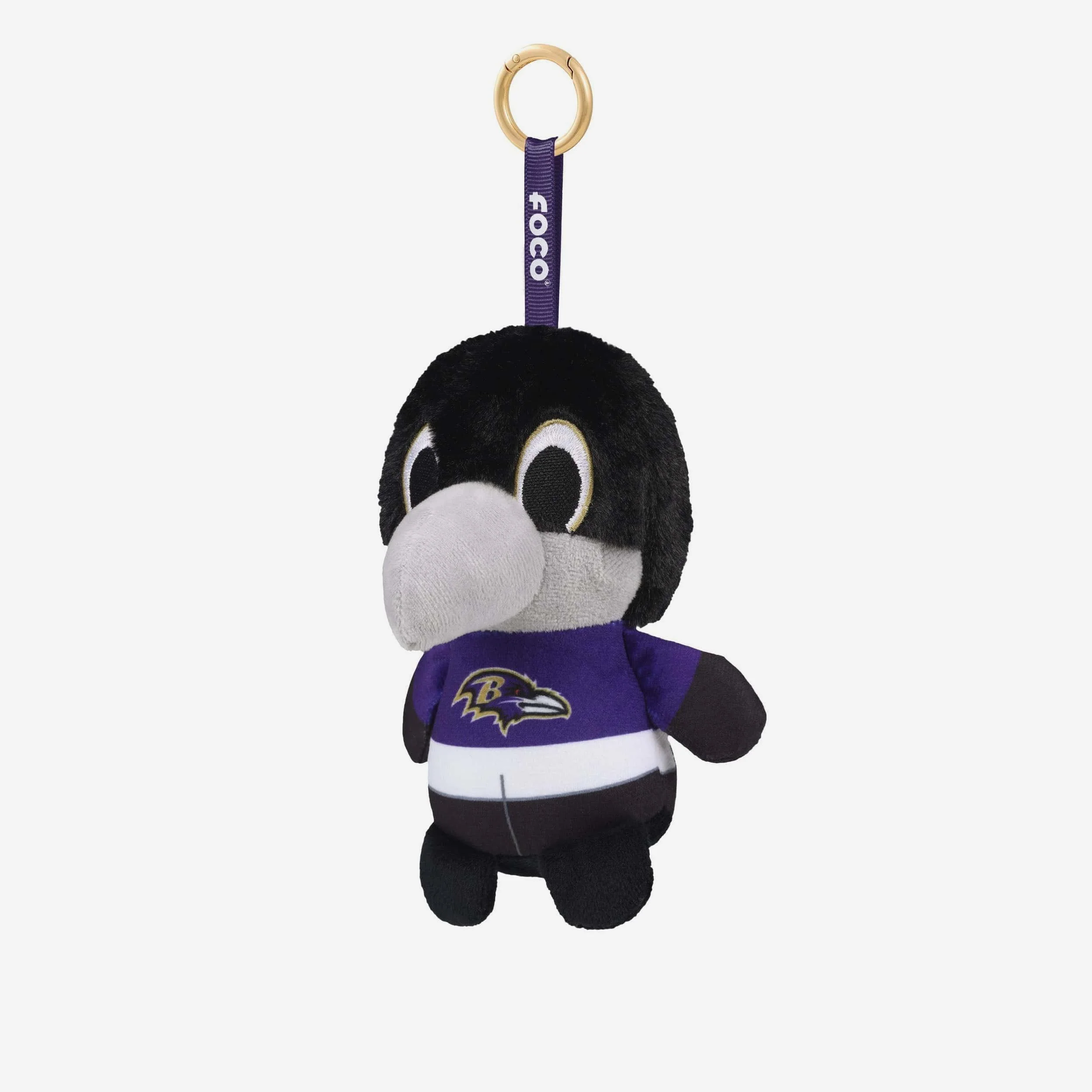 Baltimore Ravens Plush Teamie Beanie Mascot Bag Charm Keychain - Image 3