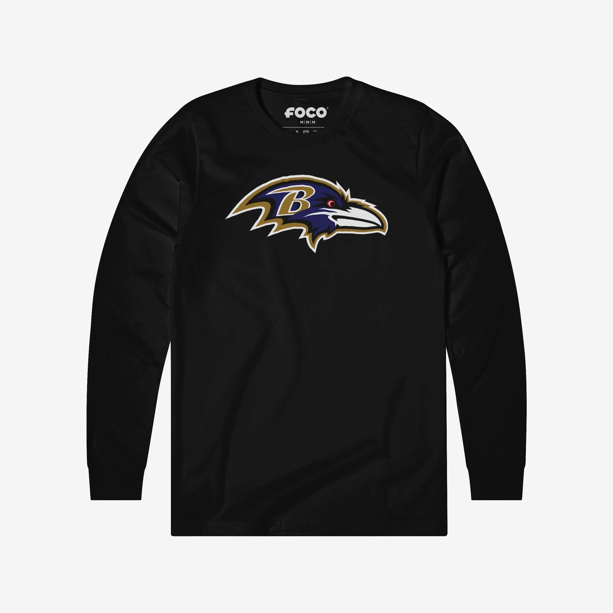 Baltimore Ravens Primary Logo Long Sleeve T-Shirt - Image 4