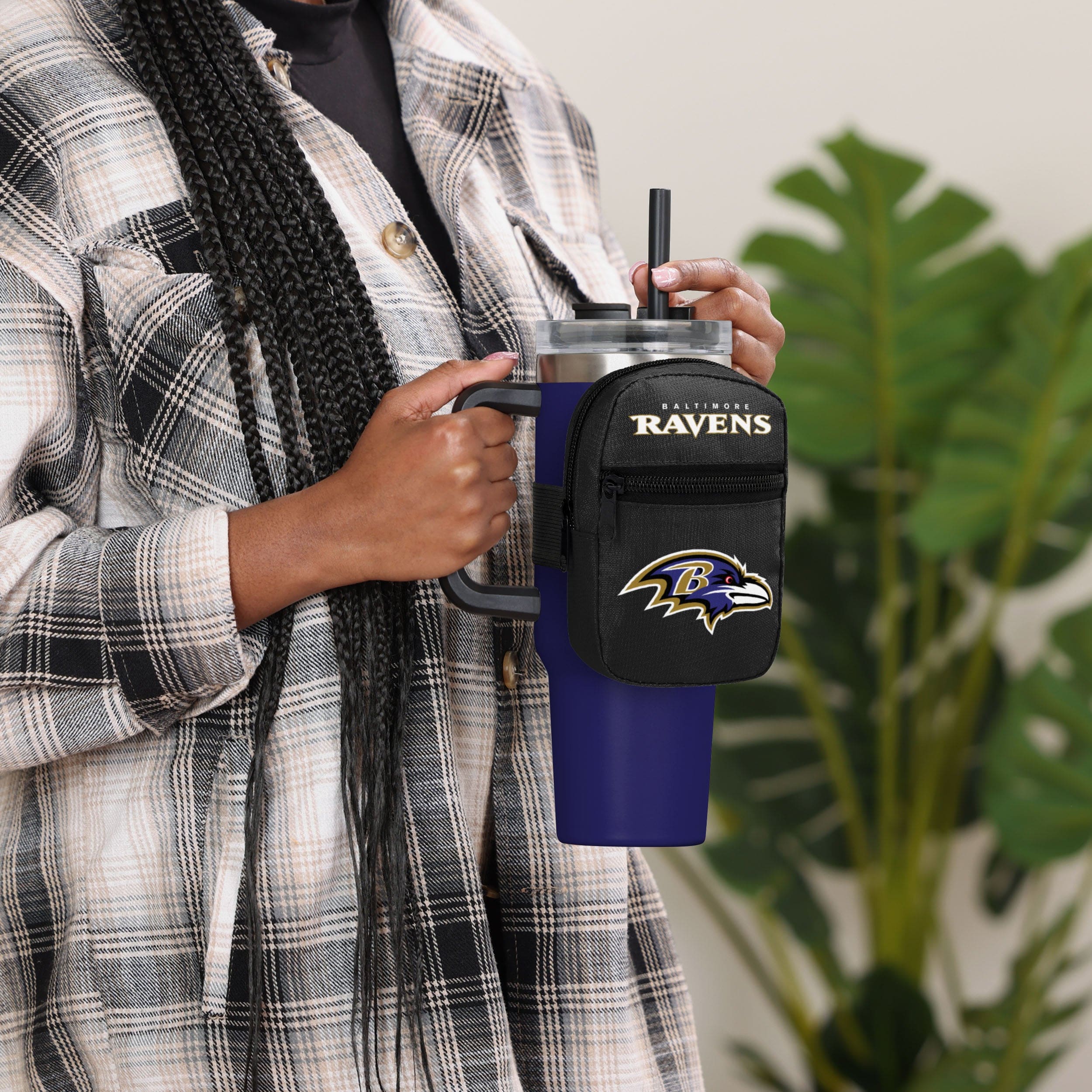 Baltimore Ravens Primary Logo Tumbler Fanny Pack - Image 4