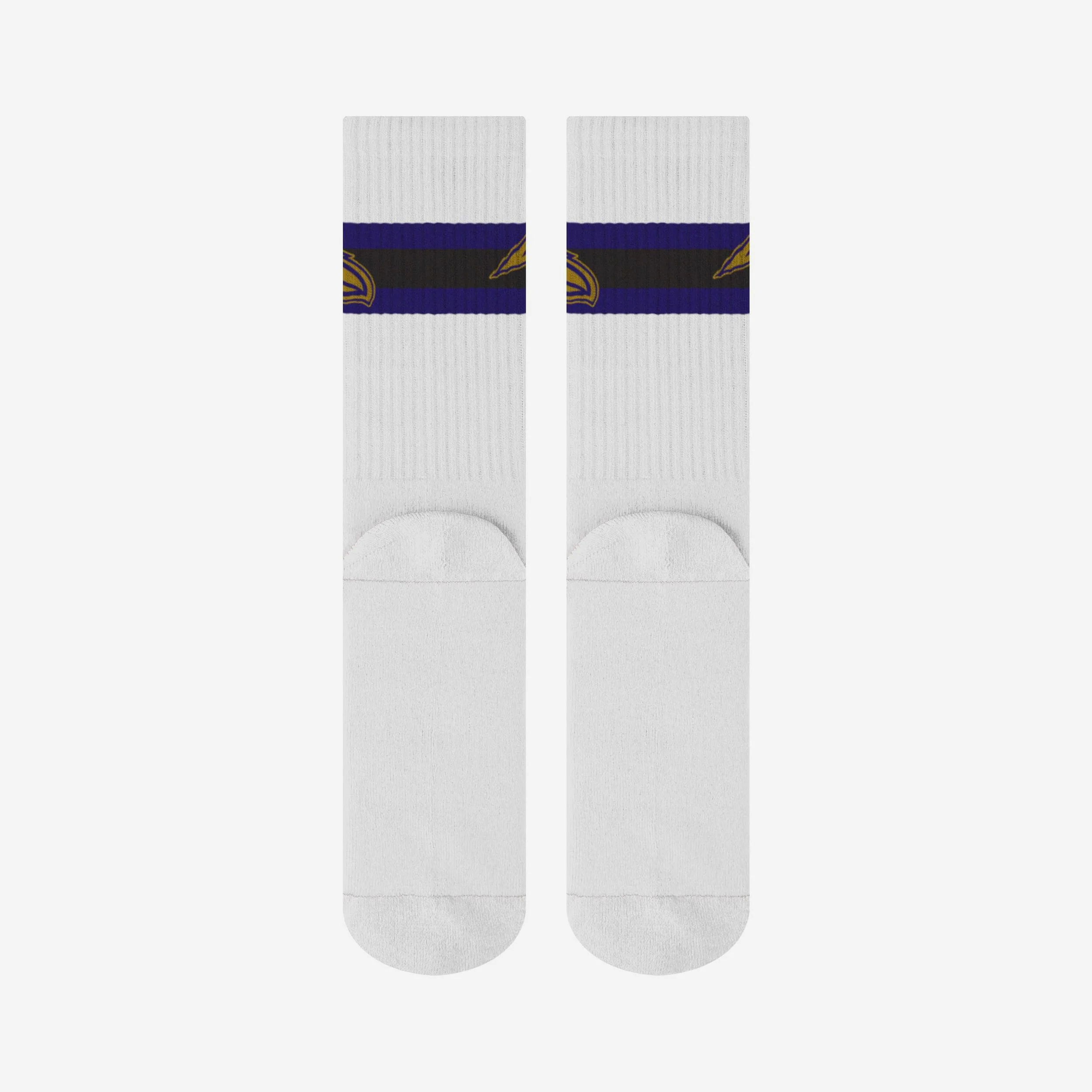 Baltimore Ravens Primary Logo White Socks - Image 5