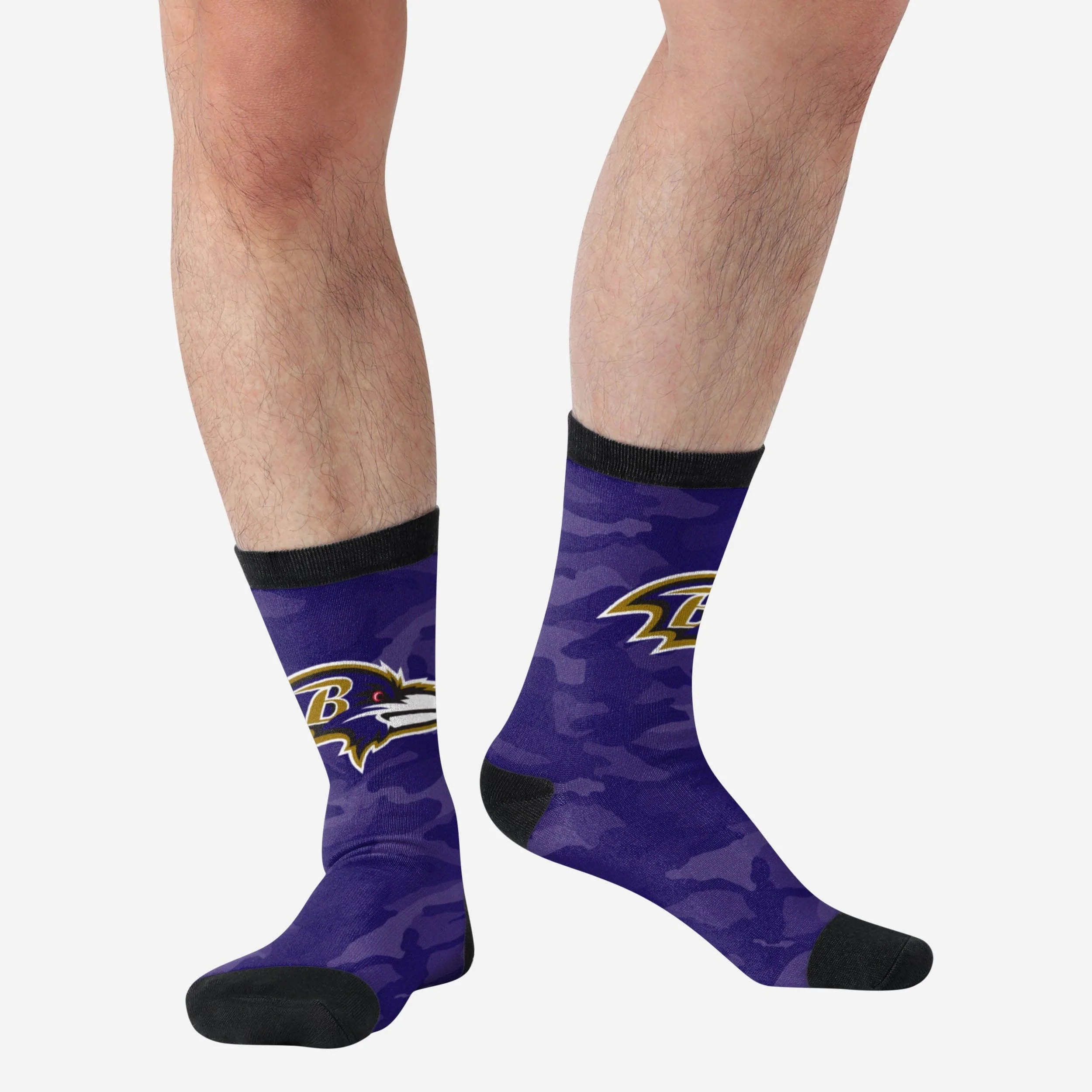 Baltimore Ravens Printed Camo Socks - Image 2