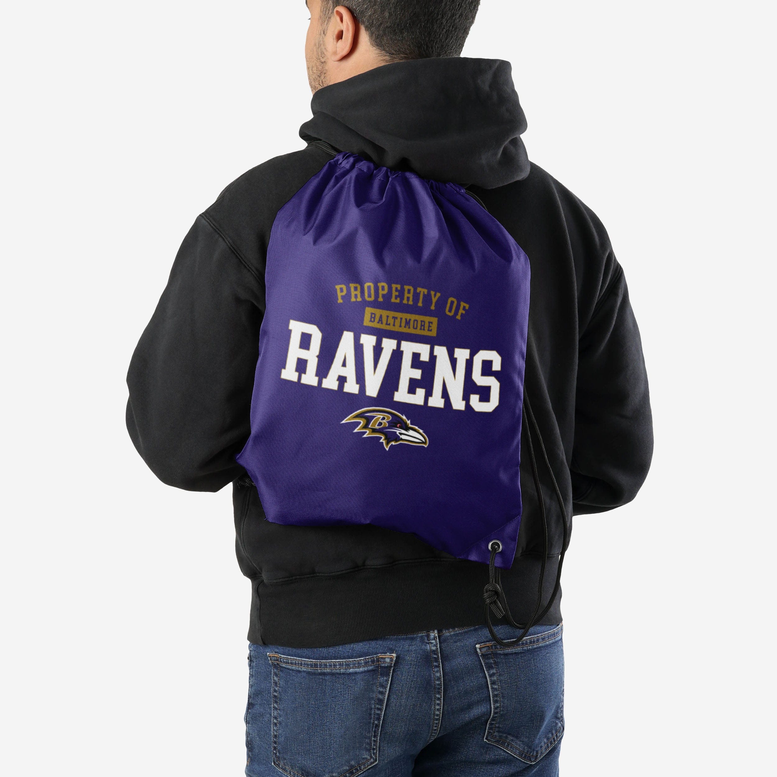 Baltimore Ravens Property Of Drawstring Backpack - Image 2