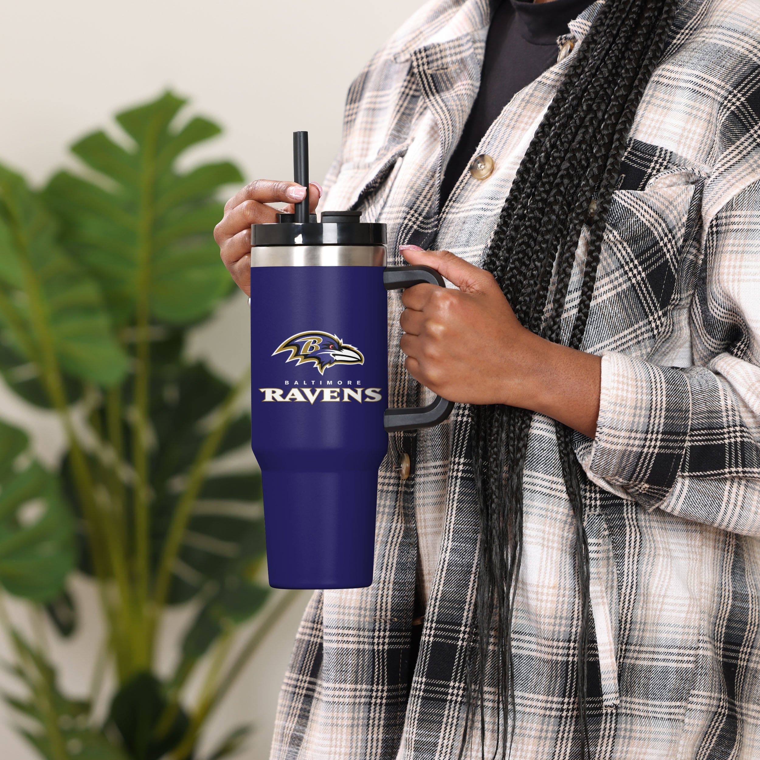 Baltimore Ravens Purple 40 oz XL Tumbler - Image 4