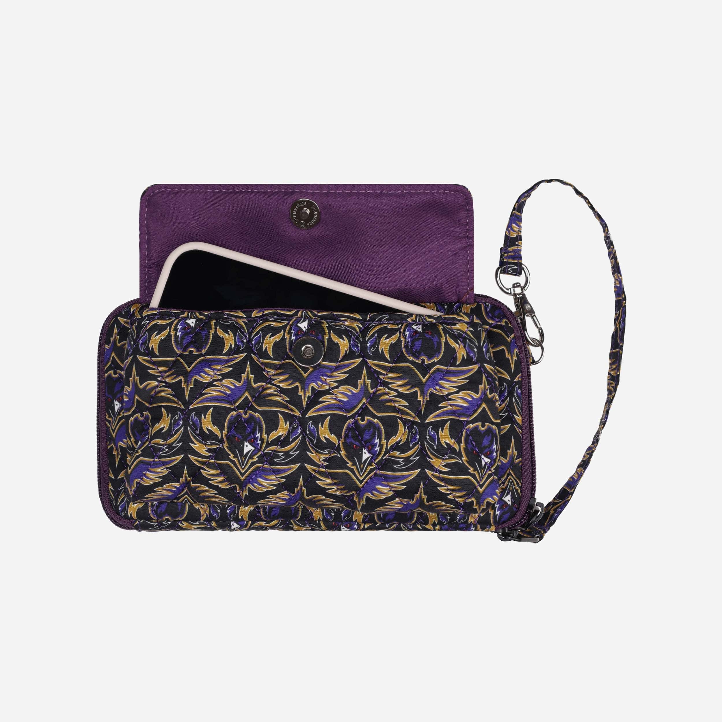 Baltimore Ravens Quilted Printed Wristlet - Image 4