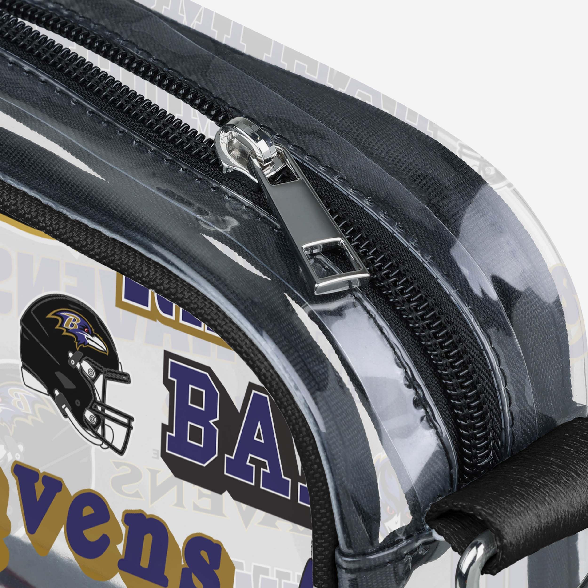 Baltimore Ravens Repeat Retro Print Clear Crossbody Bag - Image 4