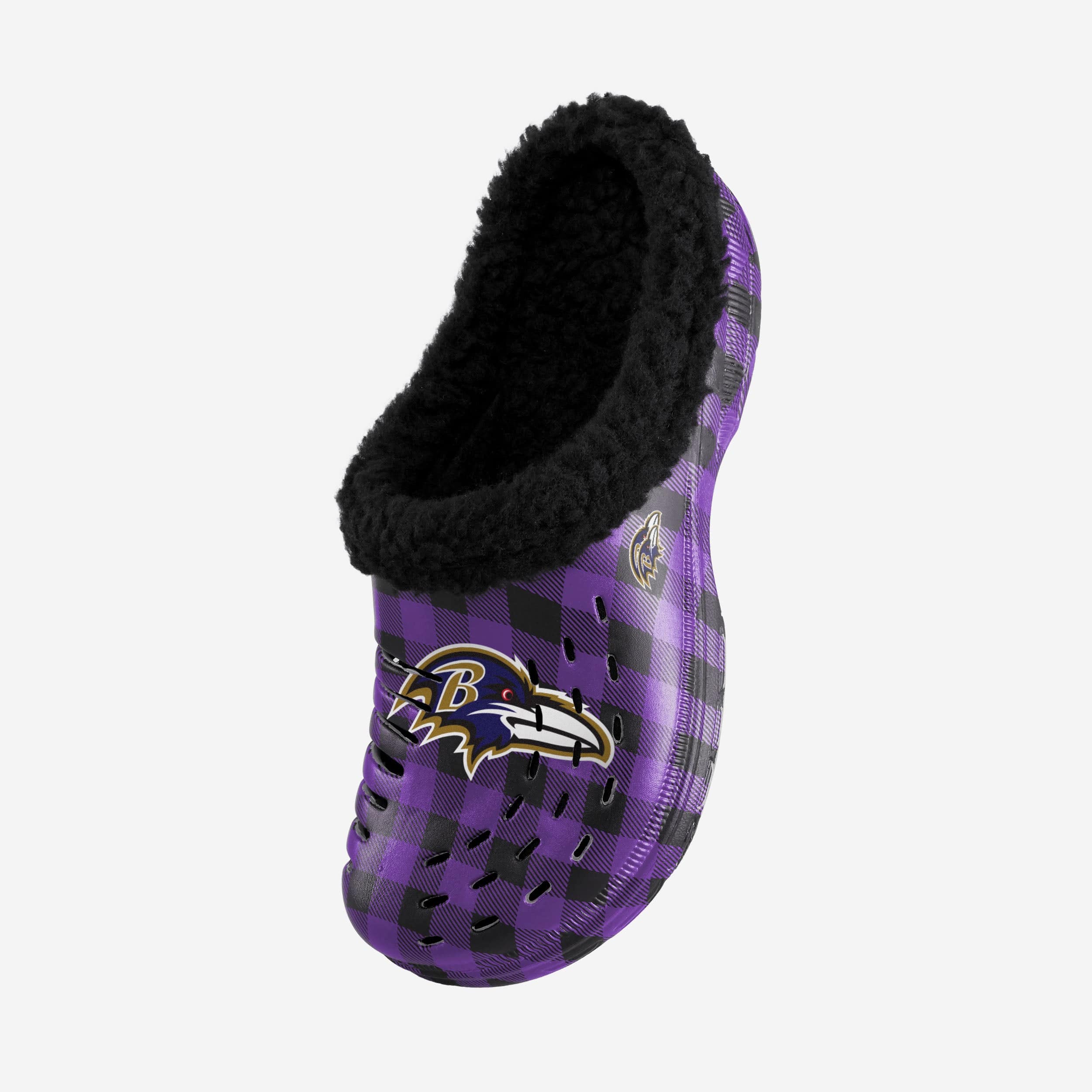Baltimore Ravens Sherpa Lined Buffalo Check Clog - Image 2
