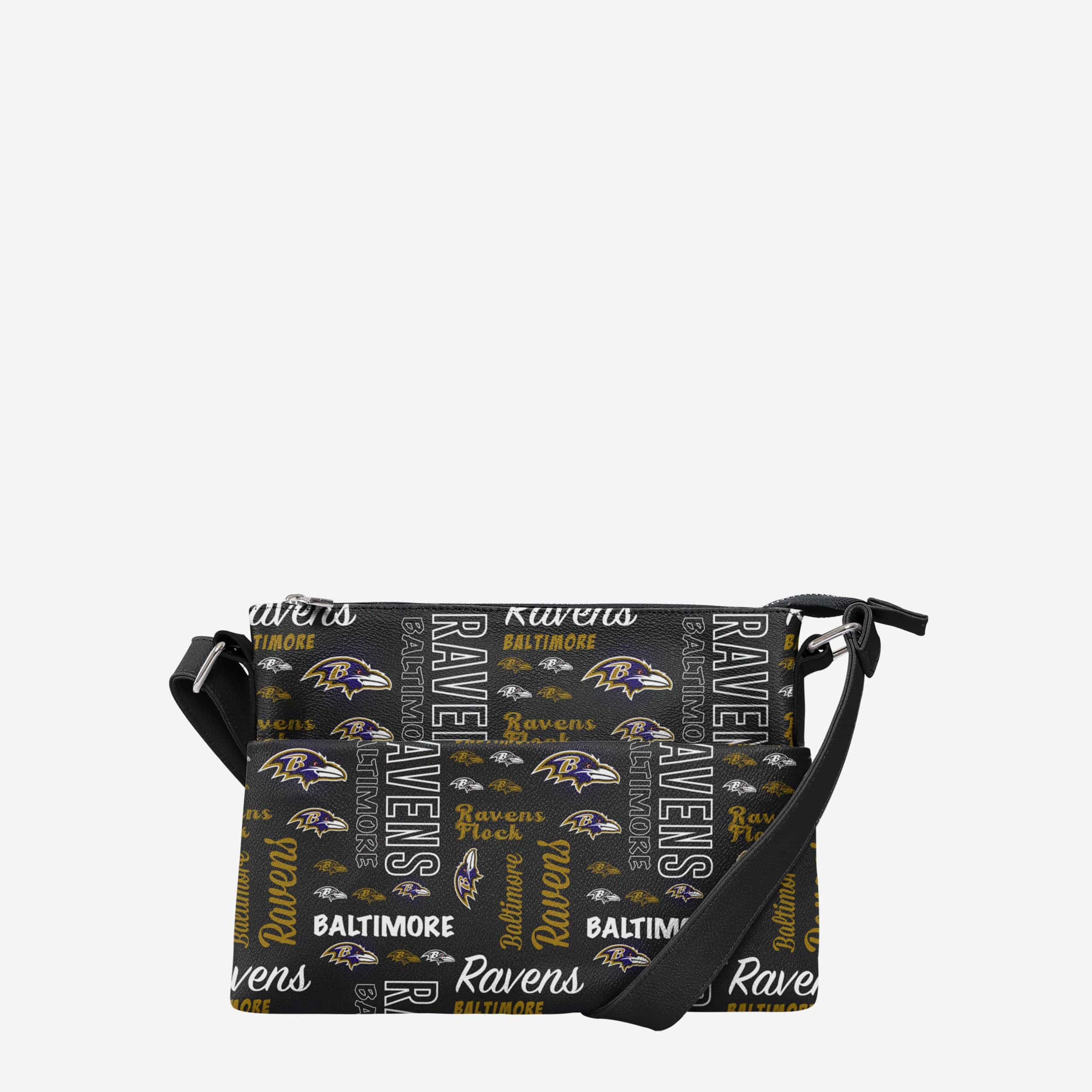 Baltimore Ravens Spirited Style Printed Collection Foldover Tote Bag