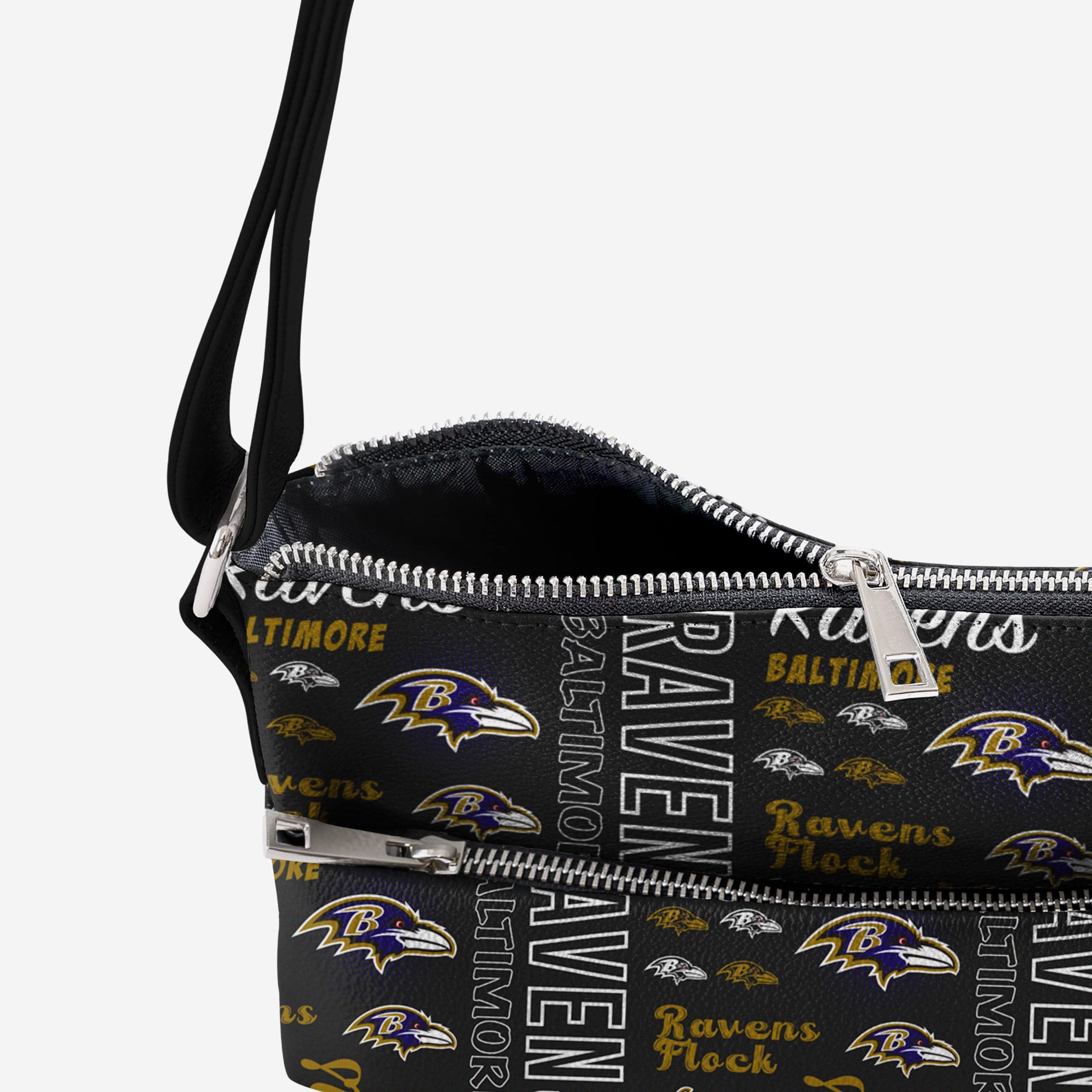 Baltimore Ravens Spirited Style Printed Collection Foldover Tote Bag - Image 4