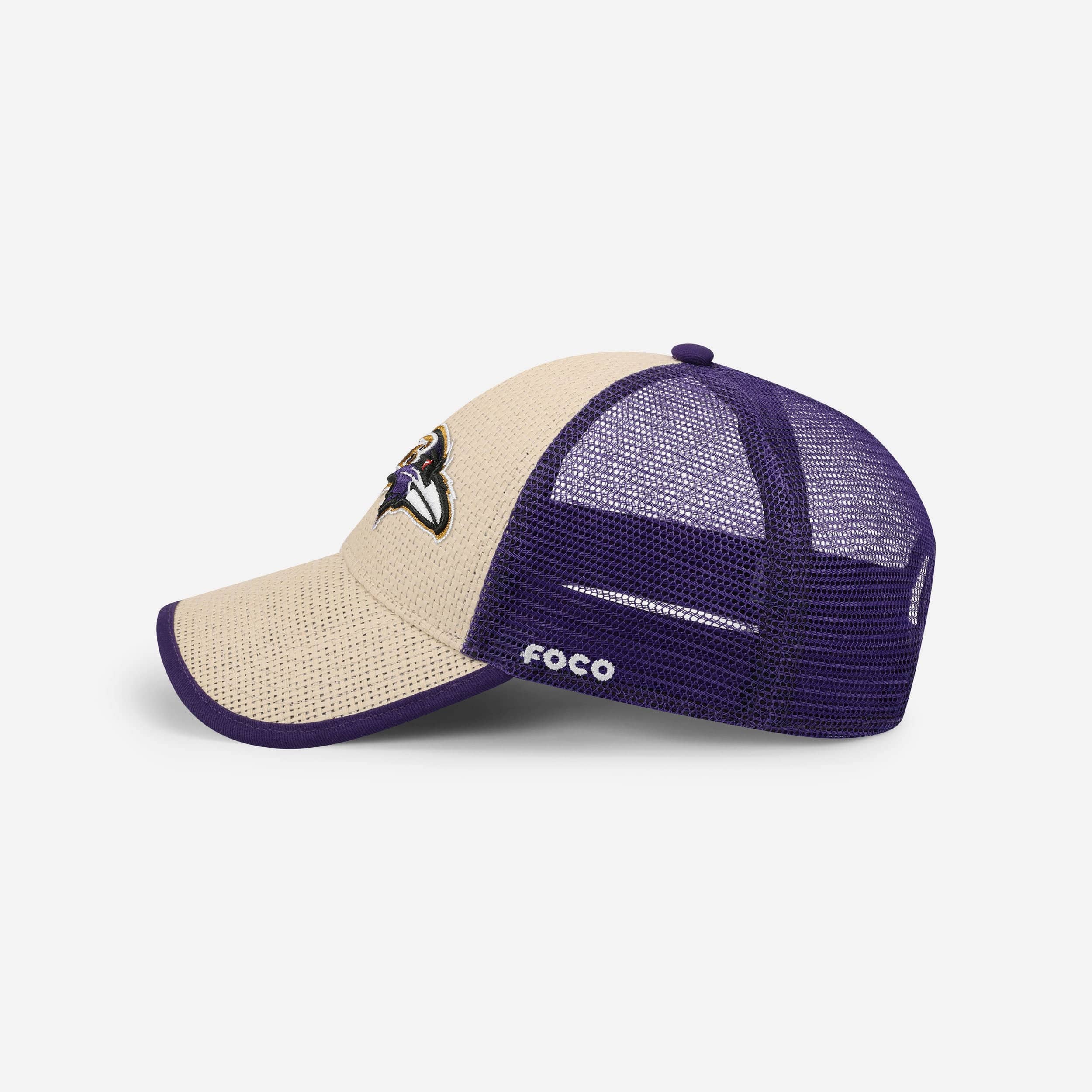 Baltimore Ravens Straw Casual Trucker Cap - Image 2