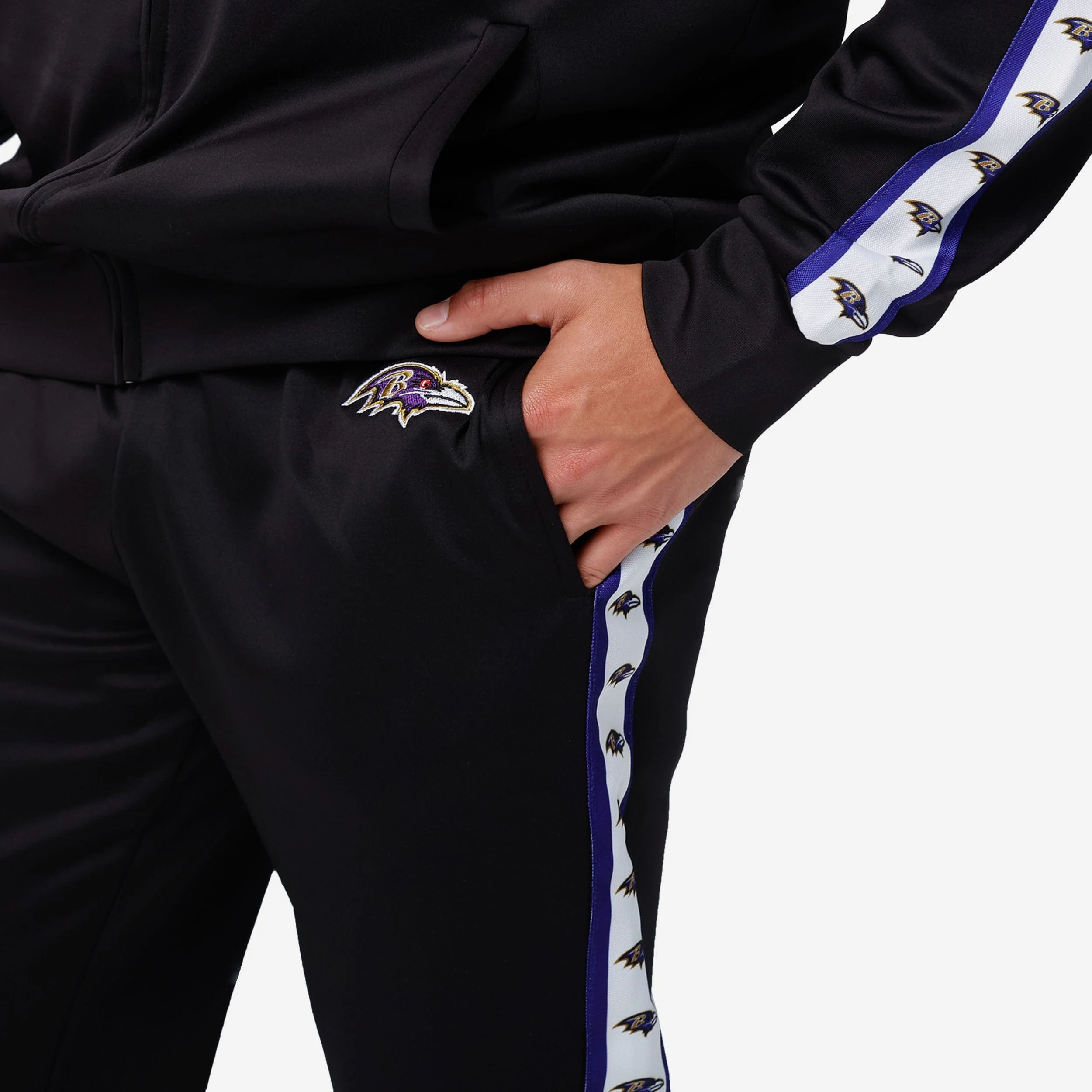 Baltimore Ravens Stripe Logo Track Pants - Image 3