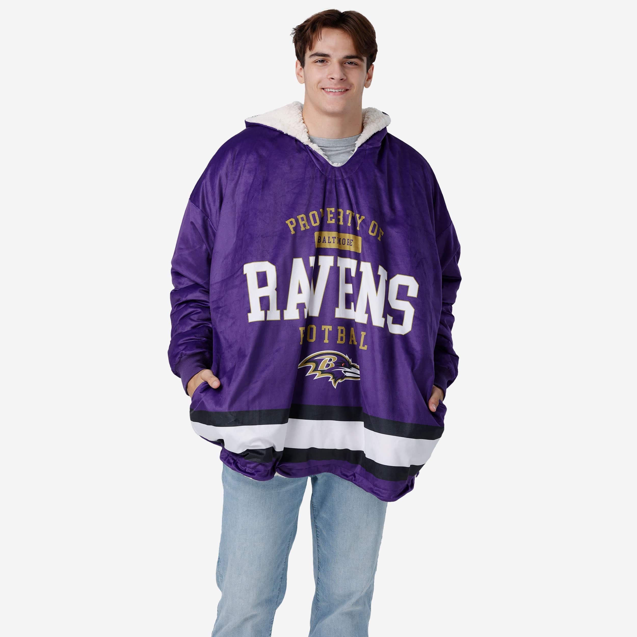 Baltimore Ravens Team Color Property Of Hoodeez - Image 3