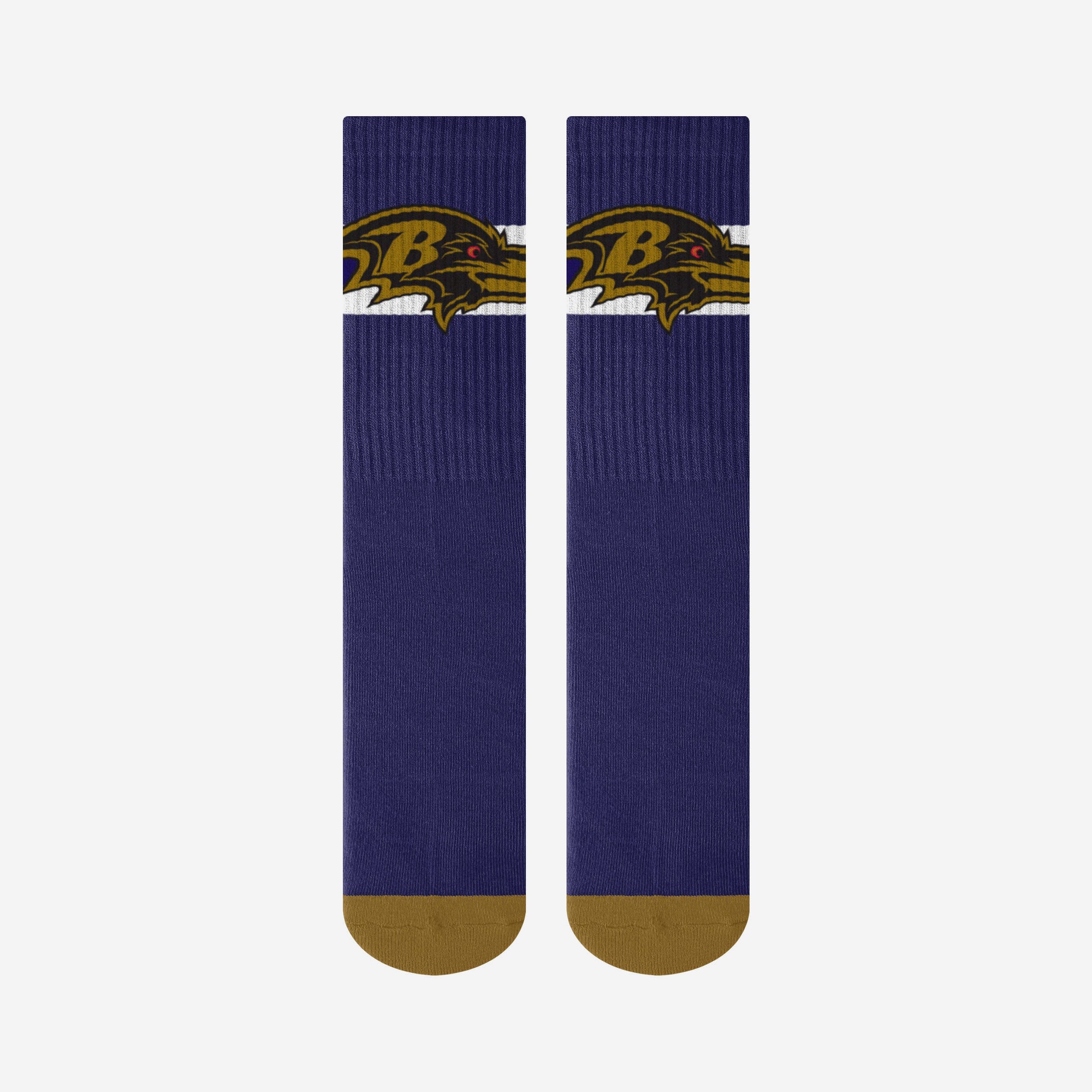 Baltimore Ravens Team Stripe Crew Socks - Image 3