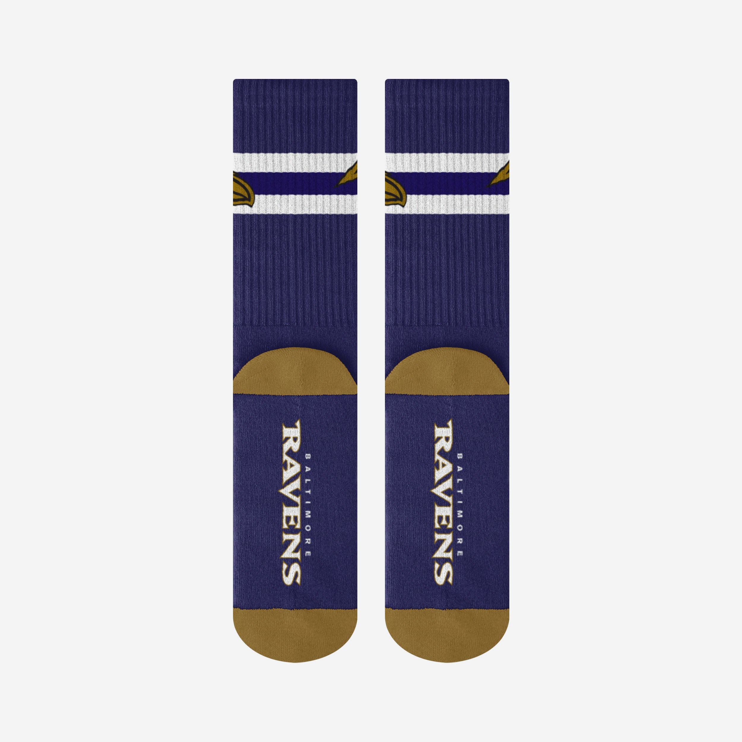 Baltimore Ravens Team Stripe Crew Socks - Image 4