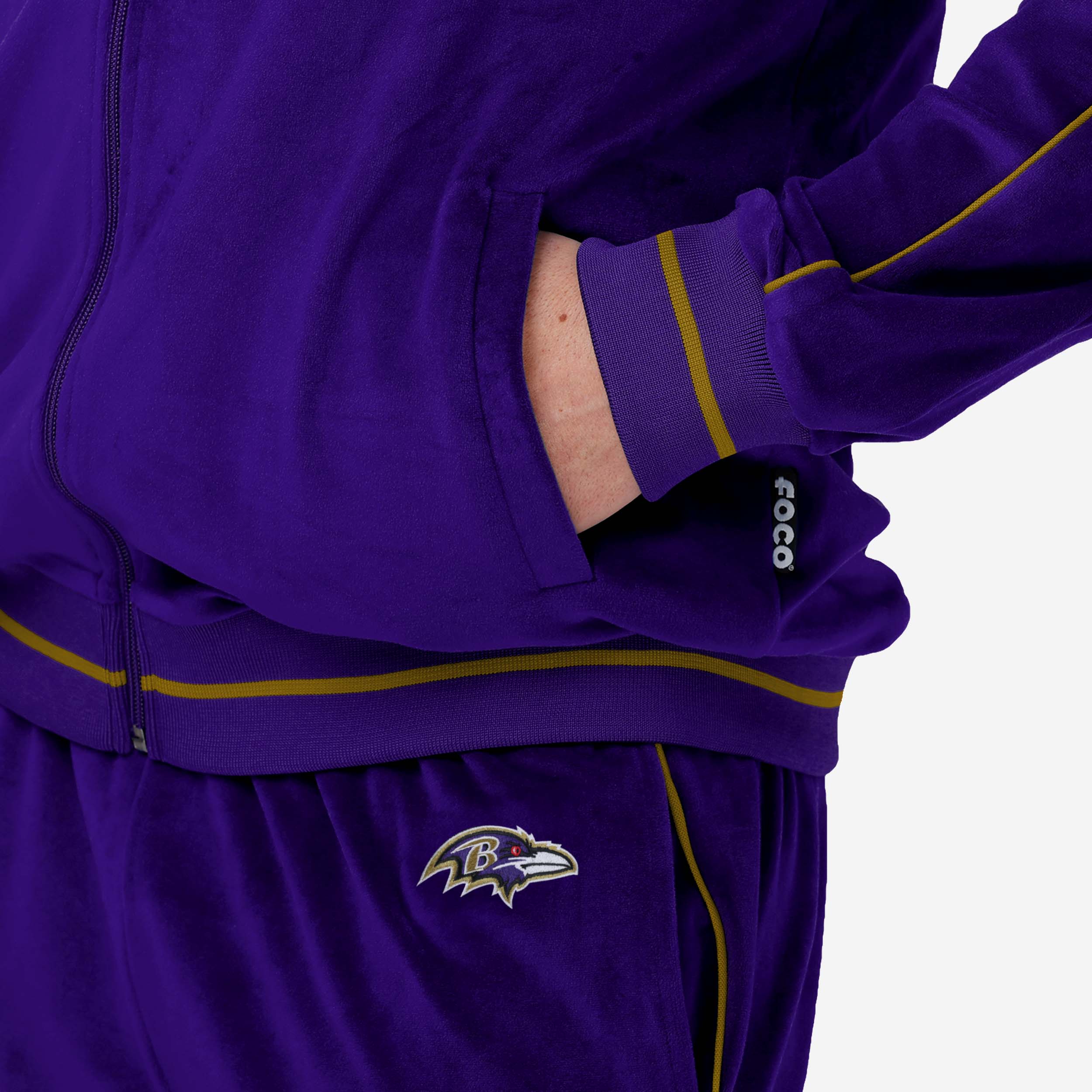Baltimore Ravens Velour Zip Up Top - Image 4