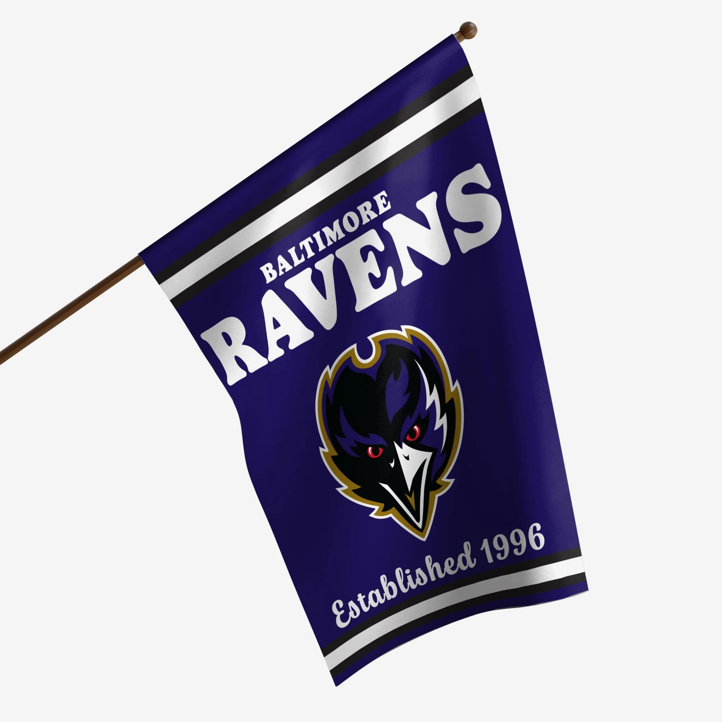 Baltimore Ravens Vertical Retro Flag