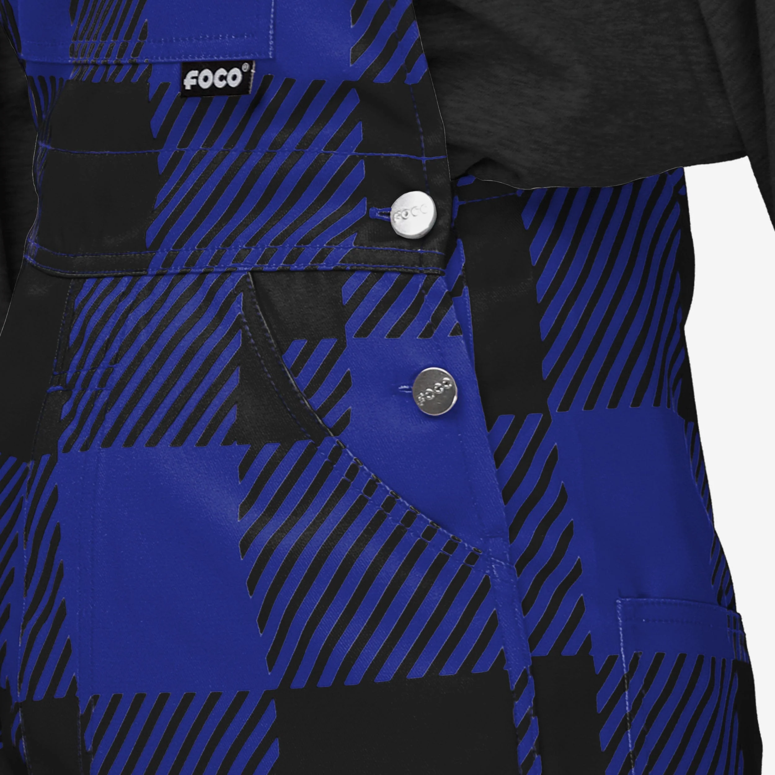 Baltimore Ravens Womens Plaid Bib Overalls - Image 5